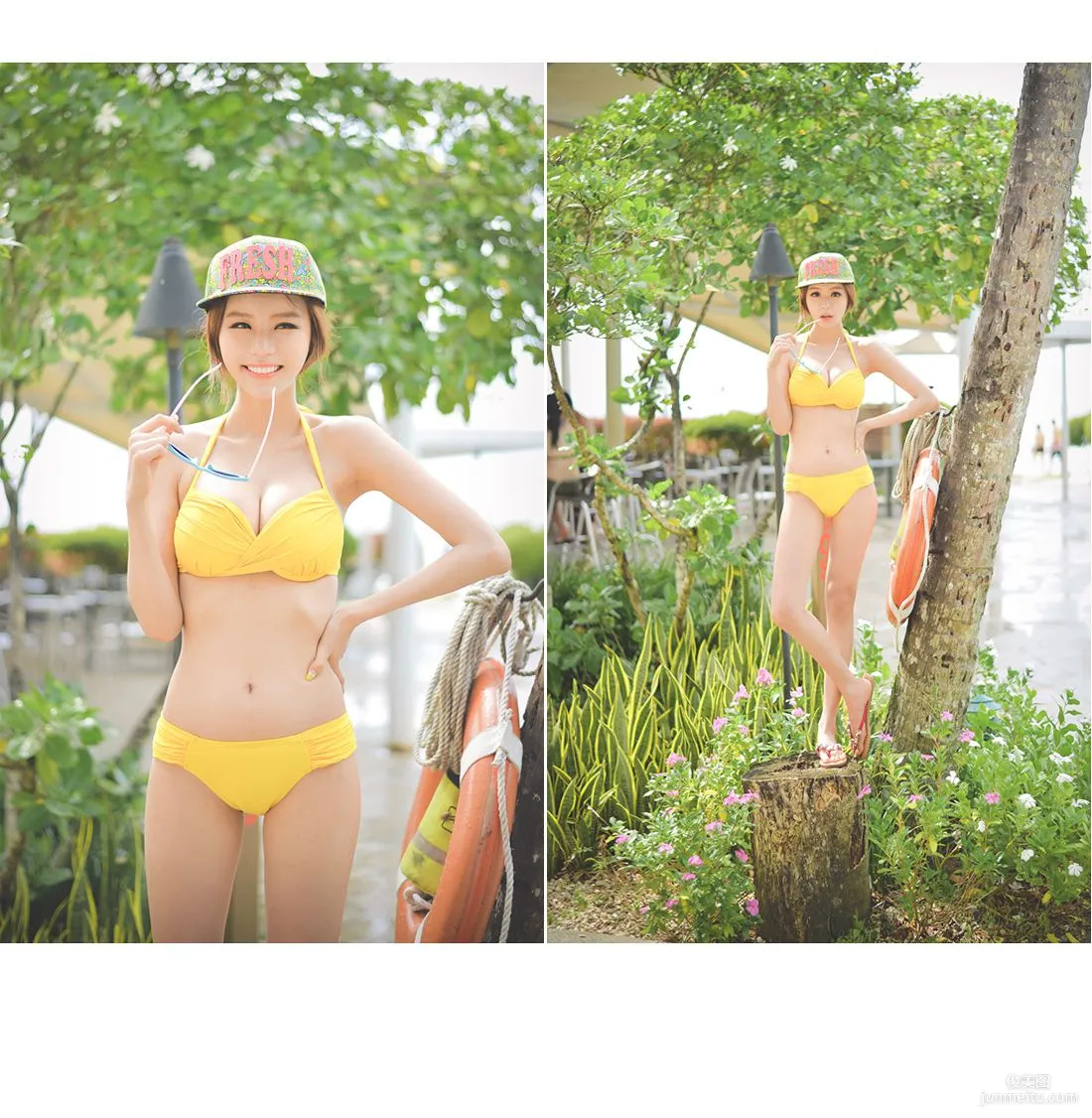 Korean Bongjashop Model Outdoor Shoot Big Collection photo 94