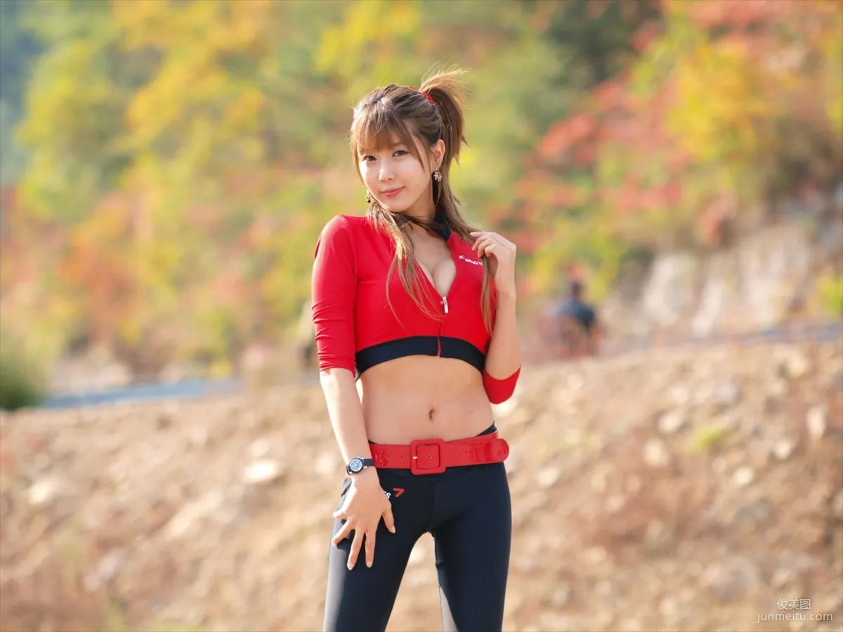 Race Queen Heo Yun Mi, Red Clothes Tight Pants Series HD Set photo 97