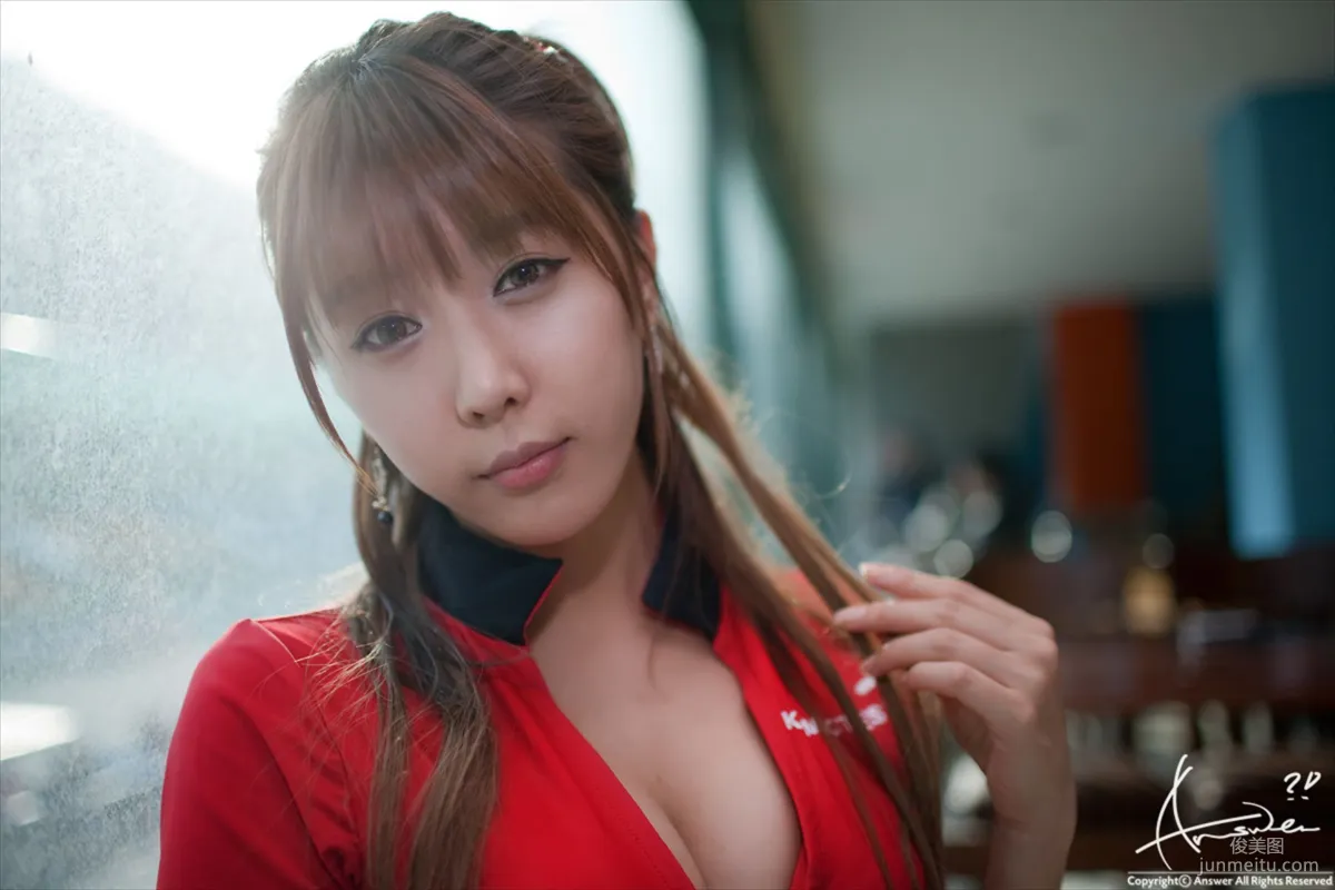 Race Queen Heo Yun Mi, Red Clothes Tight Pants Series HD Set photo 99