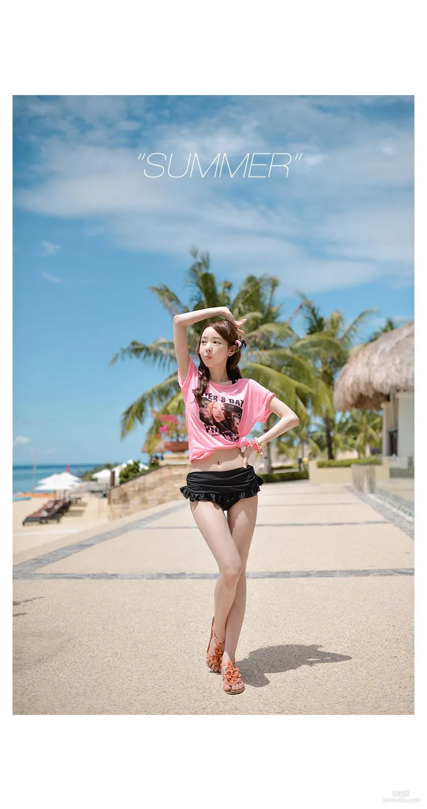 Korean Bongjashop Model Outdoor Shoot Big Collection photo 27