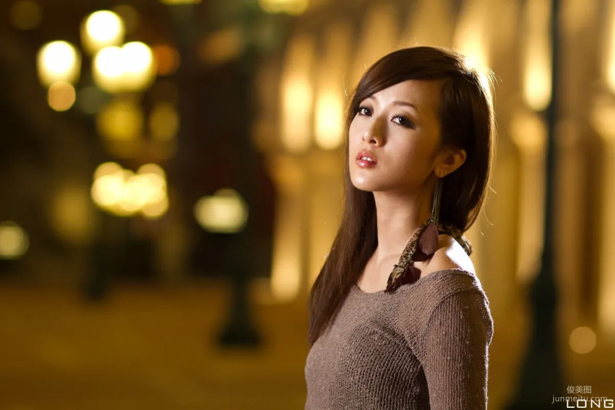Zhang Yunfei/Guozi MM "Hong Kong and Macau Trip" Long Dress Night Shoot Photo Set photo 22