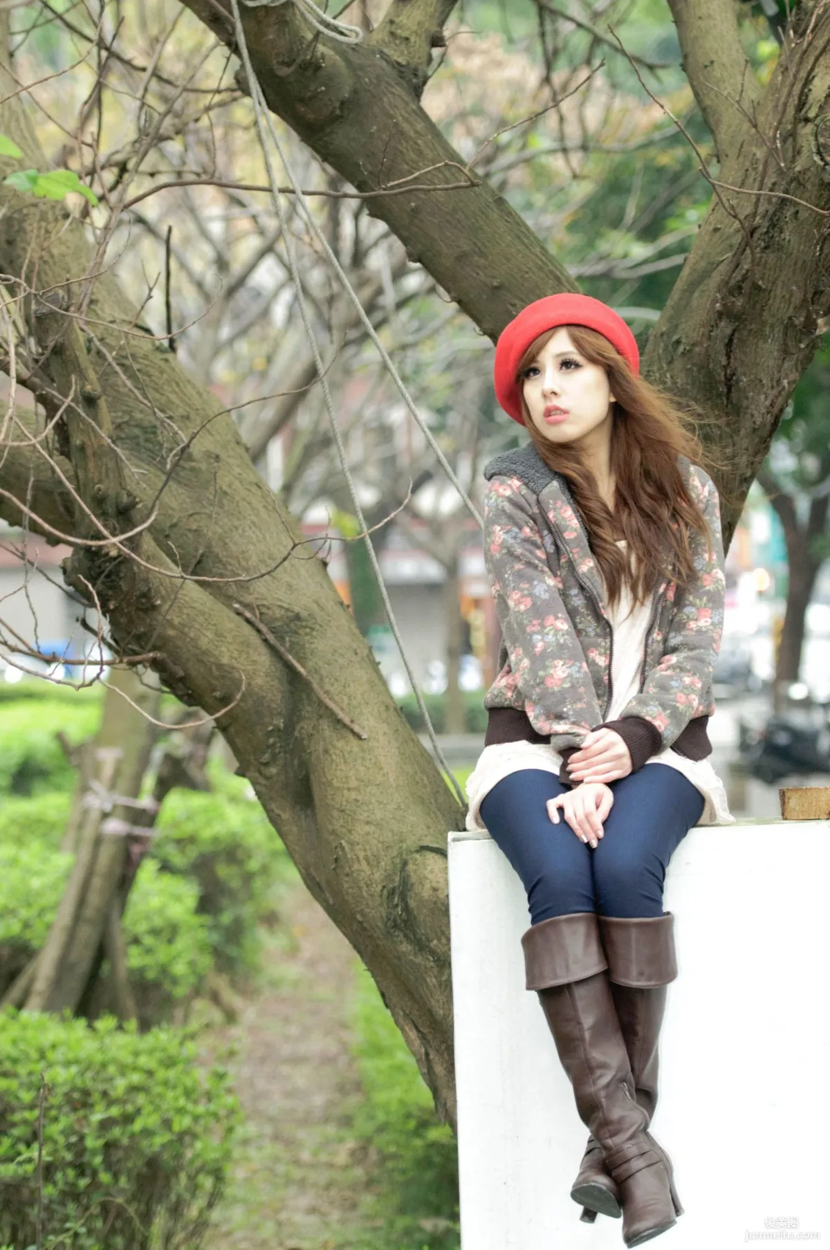 Taiwan Beauty Model Xiao Mi Kate su Fresh Street Snap Photo Set Pictures photo 51