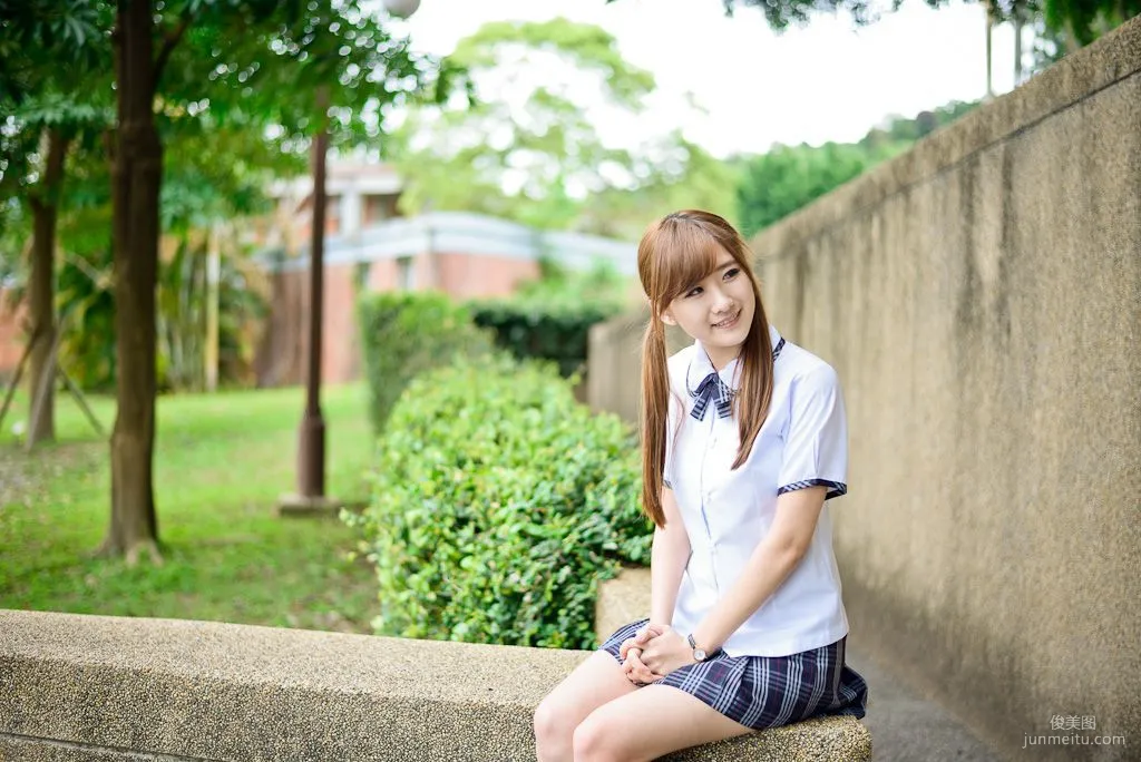 Taiwan Beauty Li Sixian Shilin Official Residence Sweet Outdoor Photo Set photo 23