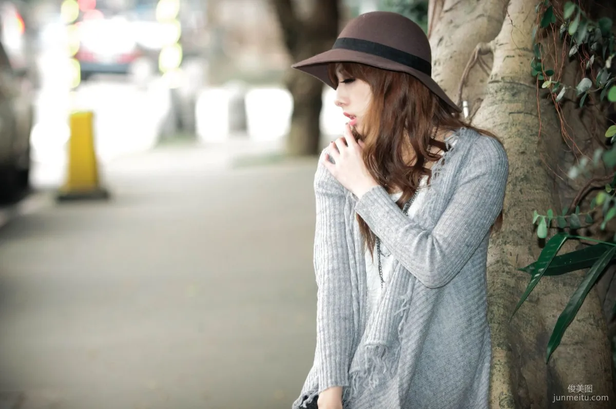 Taiwan Beauty Model Xiao Mi Kate su Fresh Street Snap Photo Set Pictures photo 24