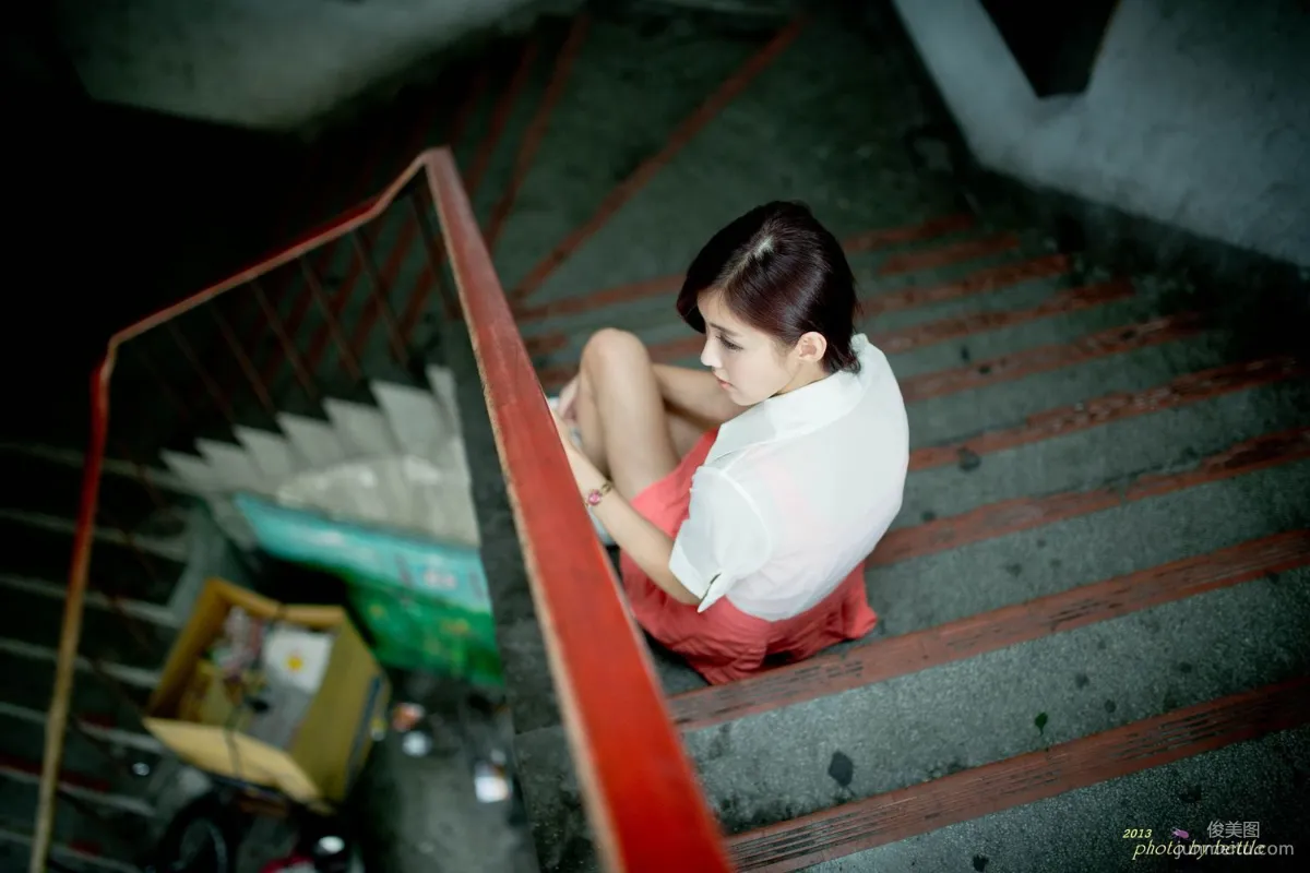 Liao Tingling/Kila Jingjing, Street Snap Pink Dress Series Photo Set photo 108