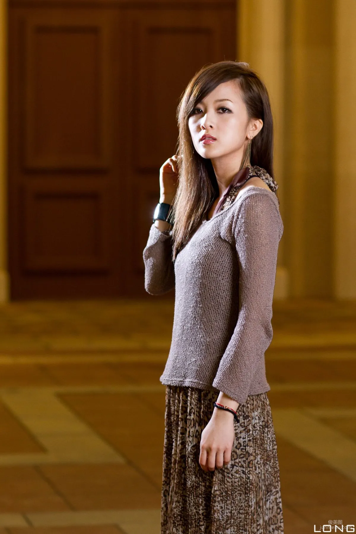 Zhang Yunfei/Guozi MM "Hong Kong and Macau Trip" Long Dress Night Shoot Photo Set photo 4