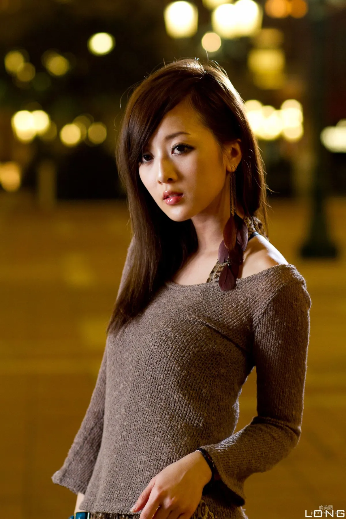 Zhang Yunfei/Guozi MM "Hong Kong and Macau Trip" Long Dress Night Shoot Photo Set photo 20