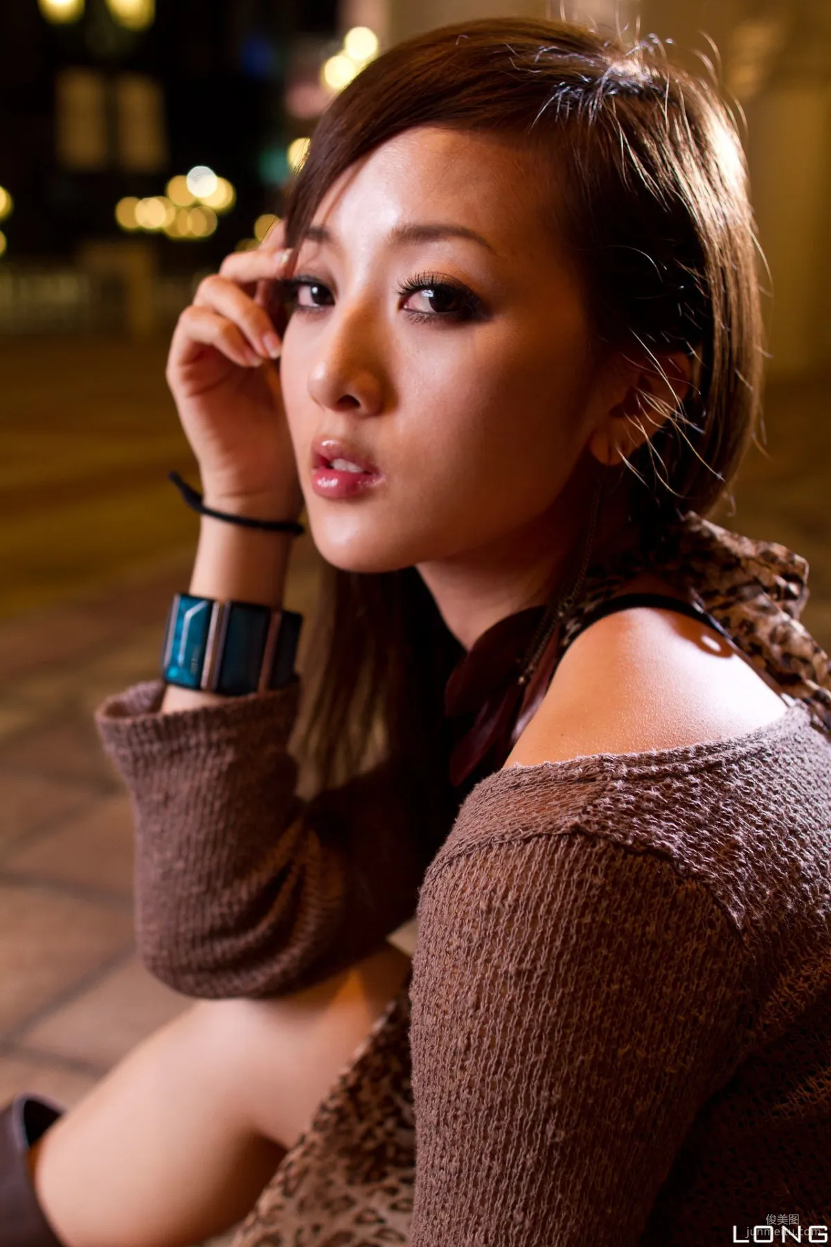 Zhang Yunfei/Guozi MM "Hong Kong and Macau Trip" Long Dress Night Shoot Photo Set photo 76