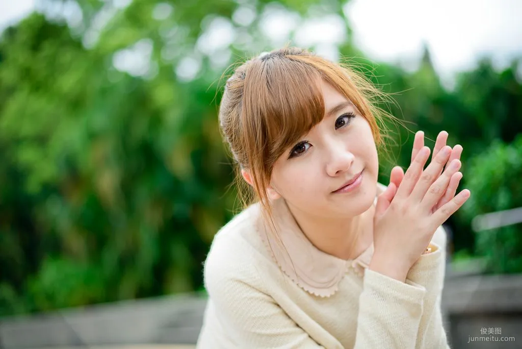 Taiwan Beauty Li Sixian Shilin Official Residence Sweet Outdoor Photo Set photo 5