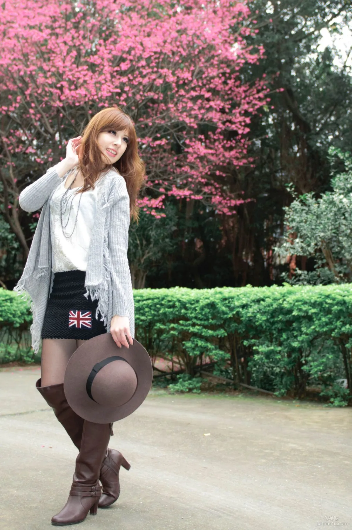 Taiwan Beauty Model Xiao Mi Kate su Fresh Street Snap Photo Set Pictures photo 29