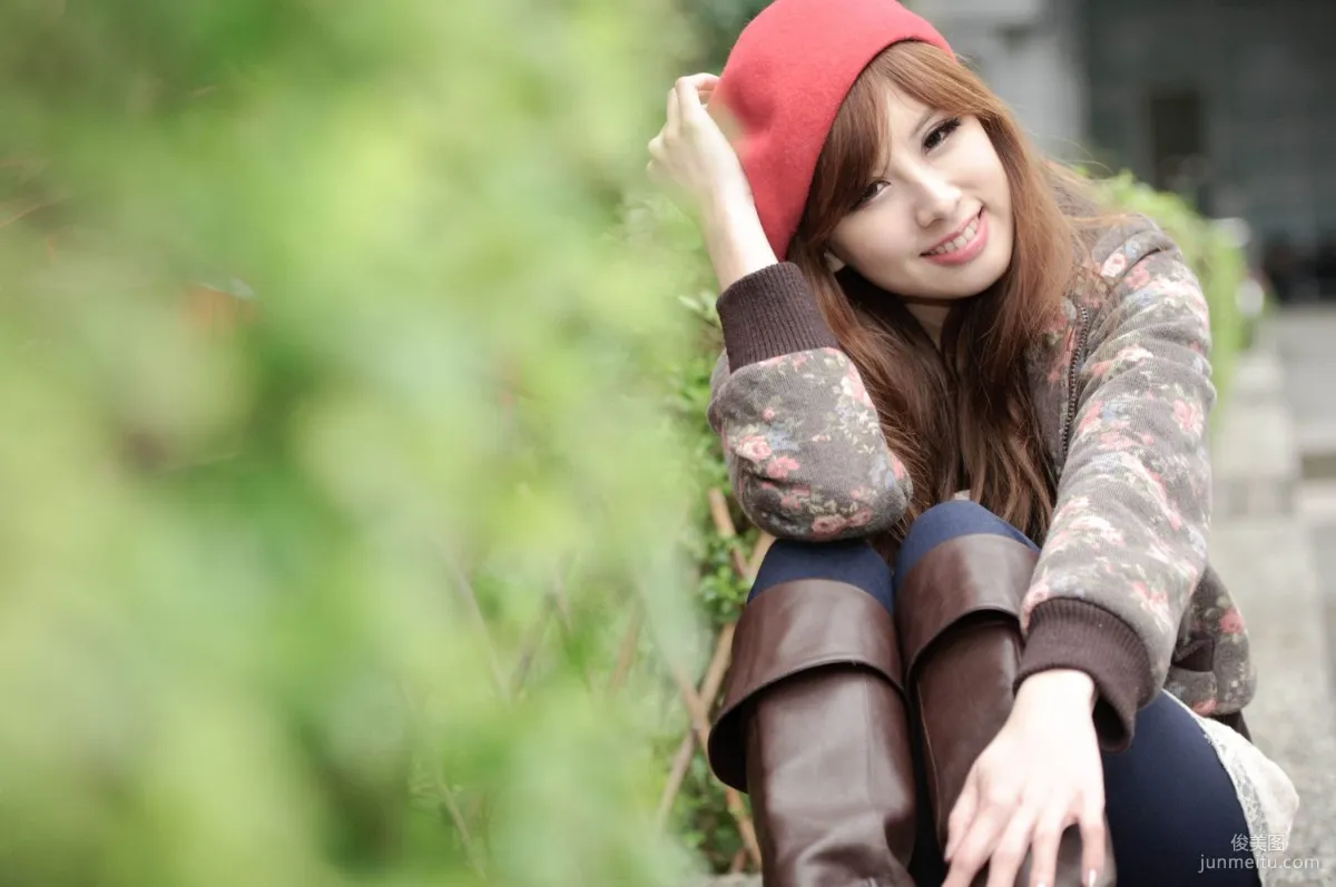 Taiwan Beauty Model Xiao Mi Kate su Fresh Street Snap Photo Set Pictures photo 44
