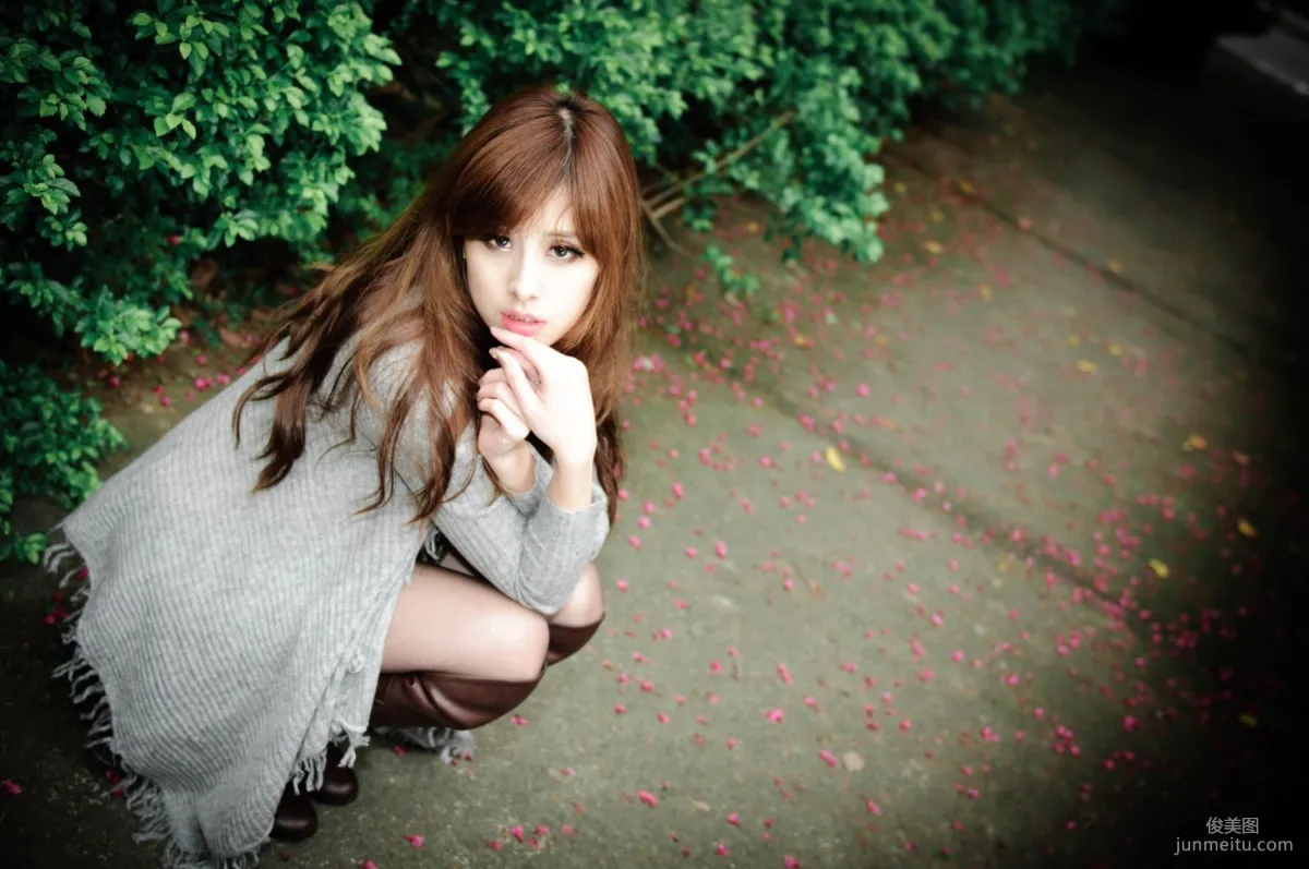 Taiwan Beauty Model Xiao Mi Kate su Fresh Street Snap Photo Set Pictures photo 30