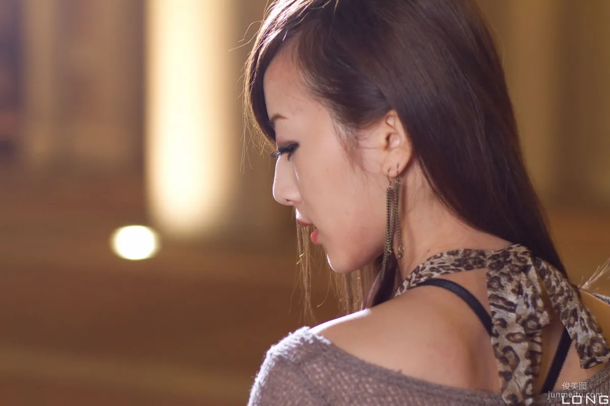 Zhang Yunfei/Guozi MM "Hong Kong and Macau Trip" Long Dress Night Shoot Photo Set photo 13