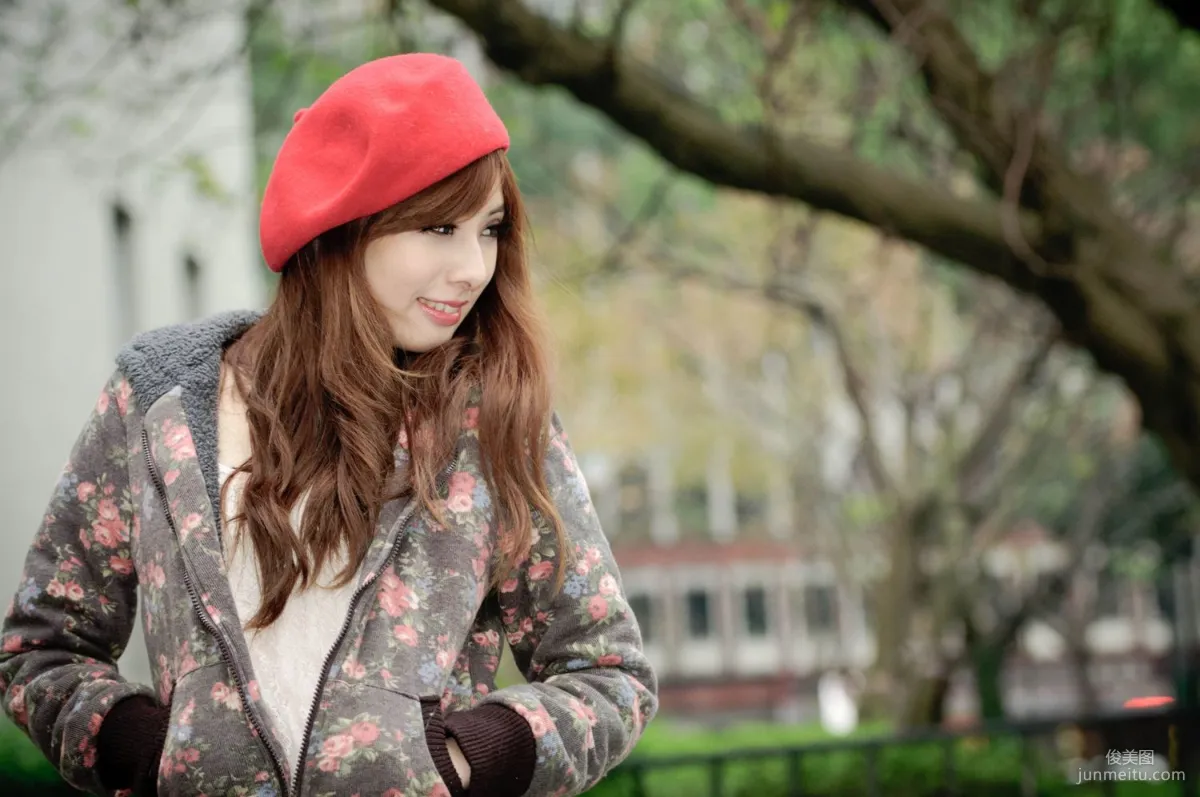 Taiwan Beauty Model Xiao Mi Kate su Fresh Street Snap Photo Set Pictures photo 48