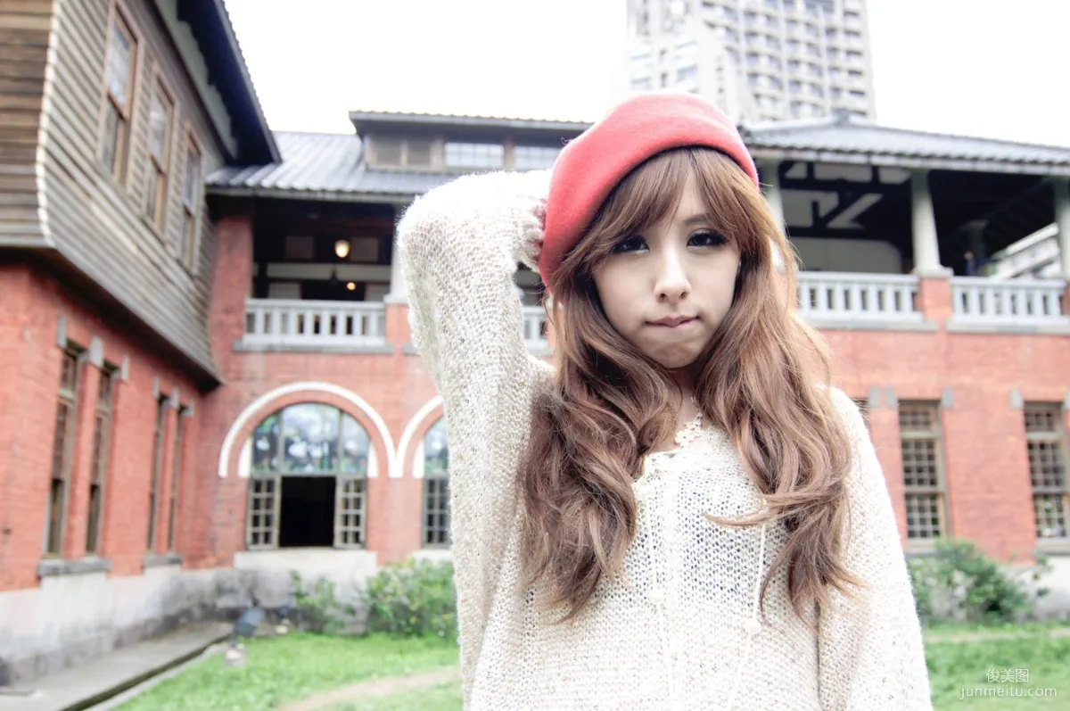 Taiwan Beauty Model Xiao Mi Kate su Fresh Street Snap Photo Set Pictures photo 77