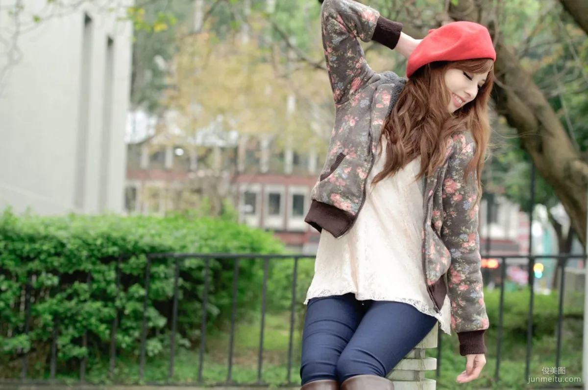 Taiwan Beauty Model Xiao Mi Kate su Fresh Street Snap Photo Set Pictures photo 47
