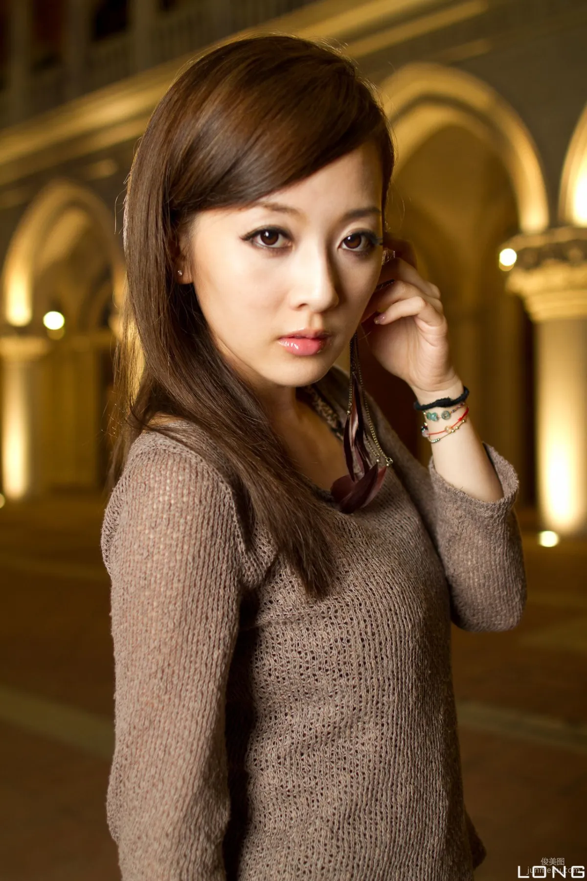 Zhang Yunfei/Guozi MM "Hong Kong and Macau Trip" Long Dress Night Shoot Photo Set photo 28