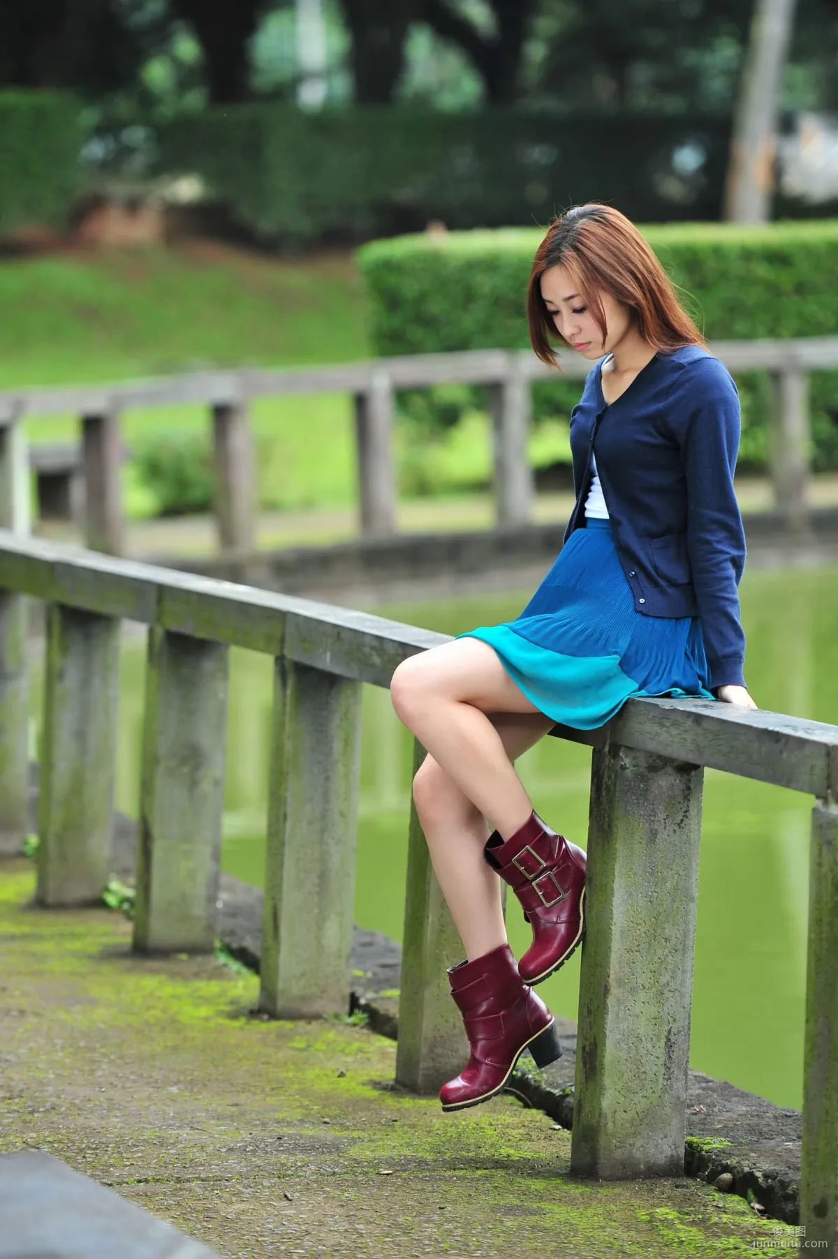 RIko Xiaoyuan/Zhou Yilian Double Creek Park + Water Museum Outdoor Photo Set photo 11
