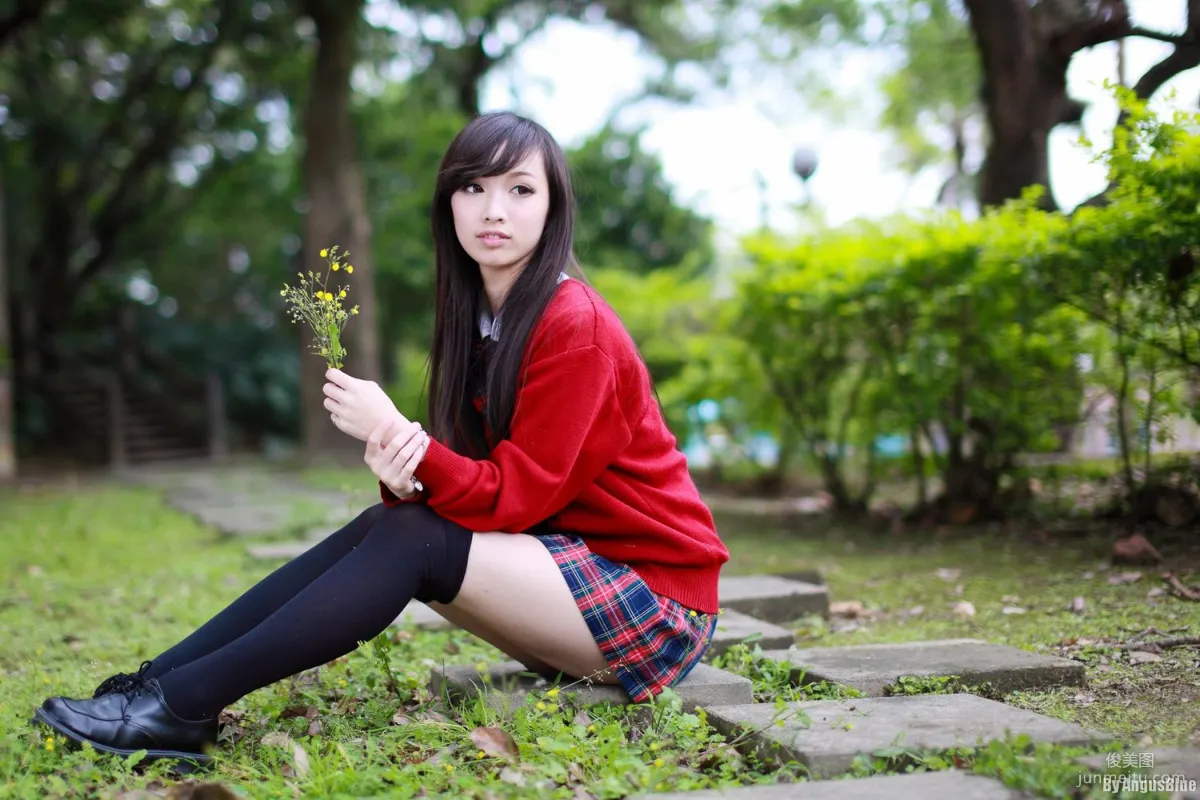 Taiwan Beauty Sunny Lin, Fresh Street Snap Series Photo Set photo 35