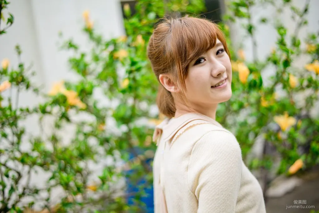 Taiwan Beauty Li Sixian Shilin Official Residence Sweet Outdoor Photo Set photo 13