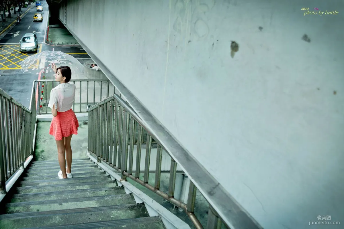Liao Tingling/Kila Jingjing, Street Snap Pink Dress Series Photo Set photo 43