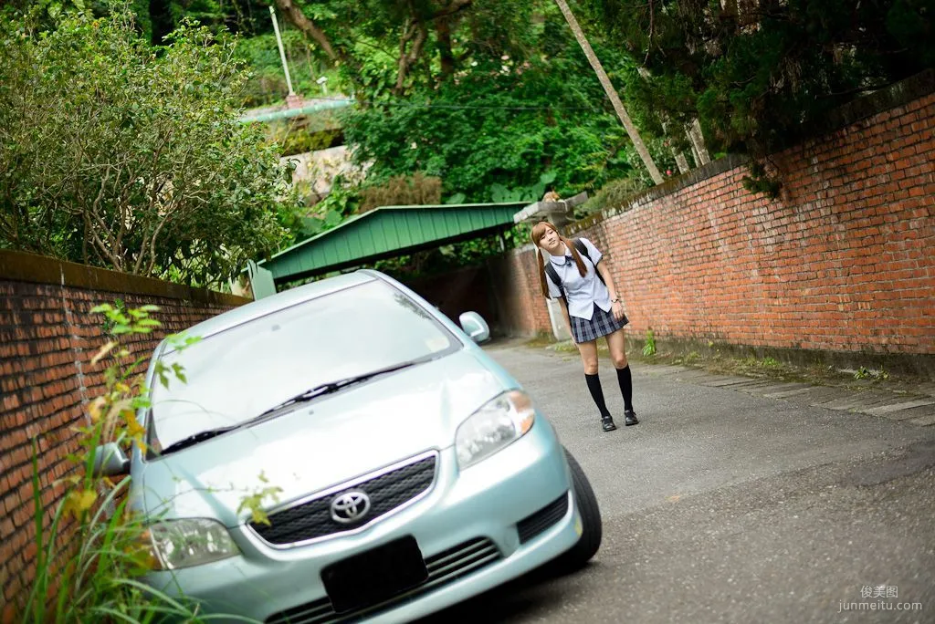 Taiwan Beauty Li Sixian Shilin Official Residence Sweet Outdoor Photo Set photo 15