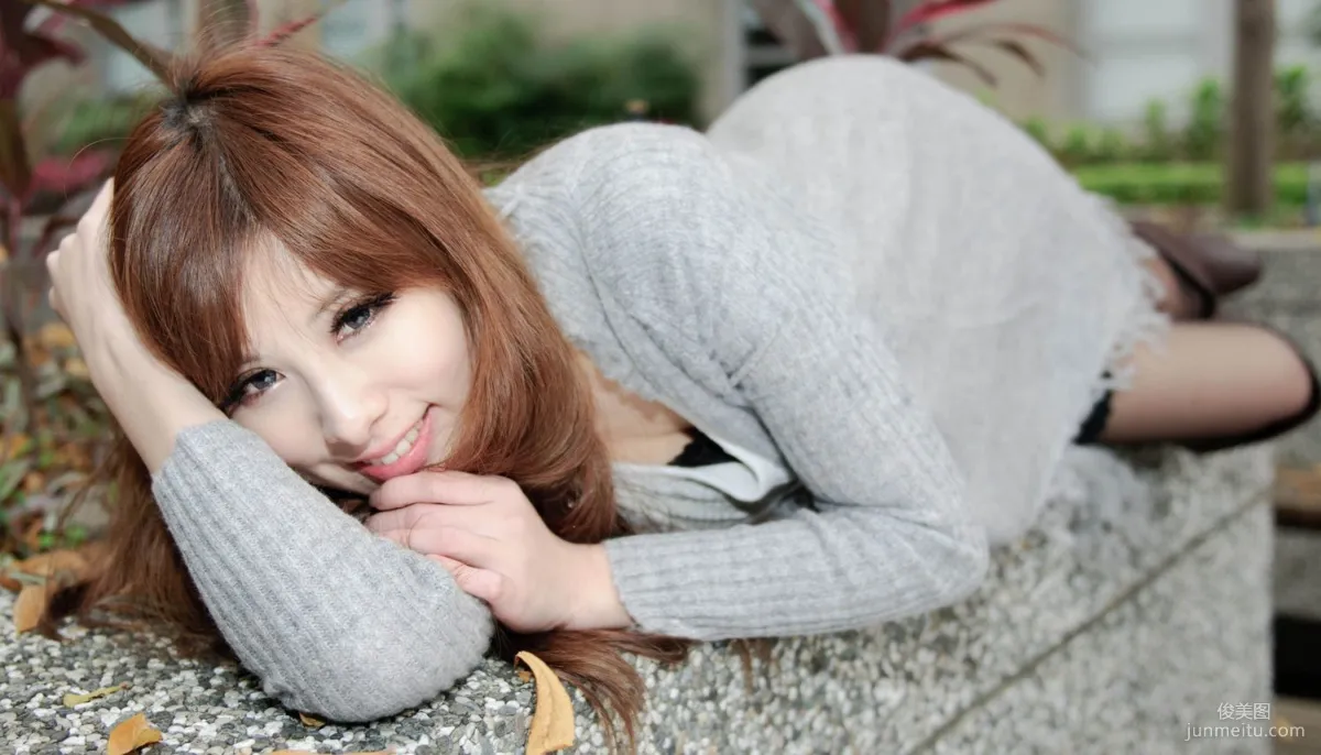 Taiwan Beauty Model Xiao Mi Kate su Fresh Street Snap Photo Set Pictures photo 42