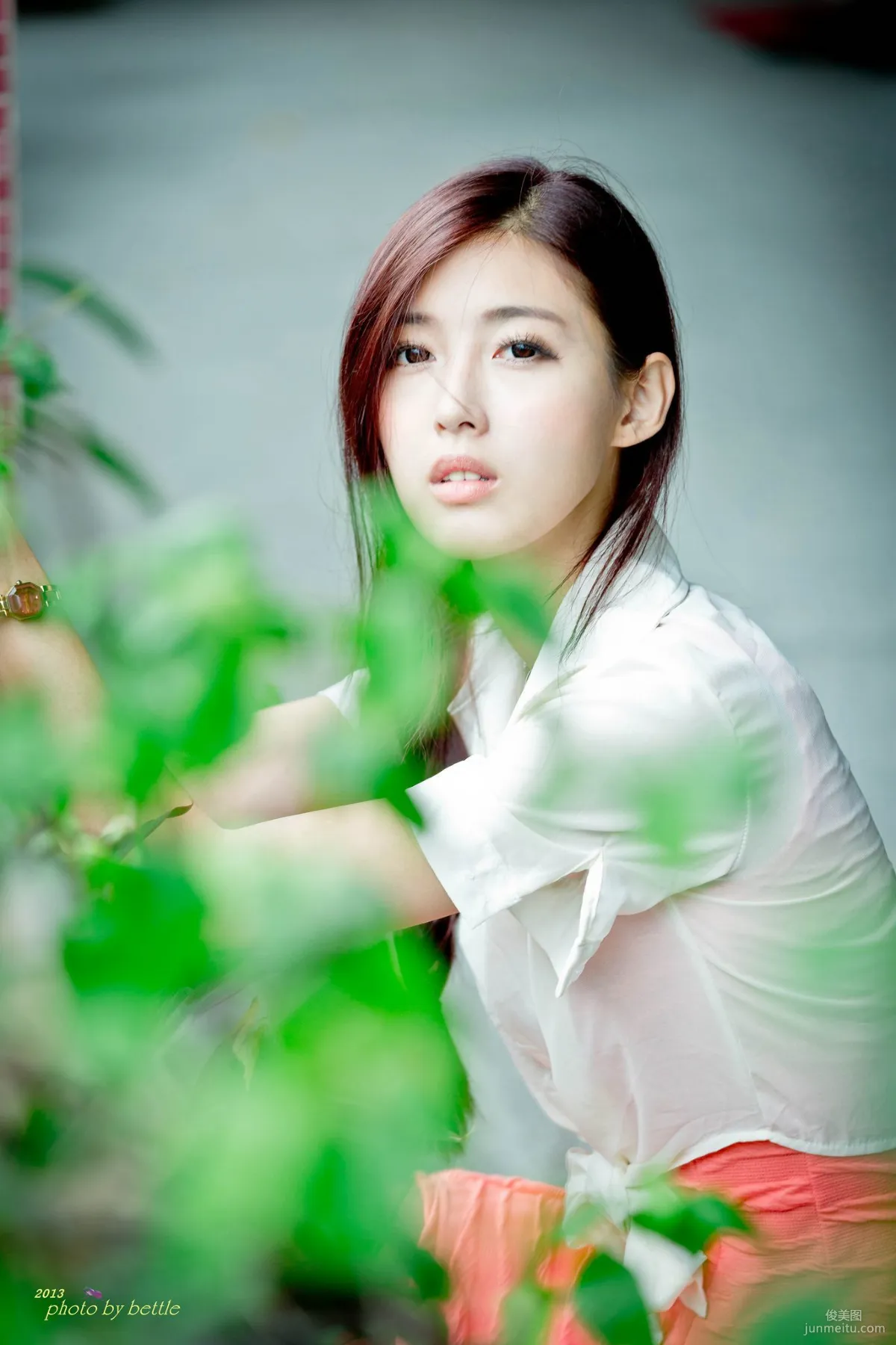 Liao Tingling/Kila Jingjing, Street Snap Pink Dress Series Photo Set photo 78