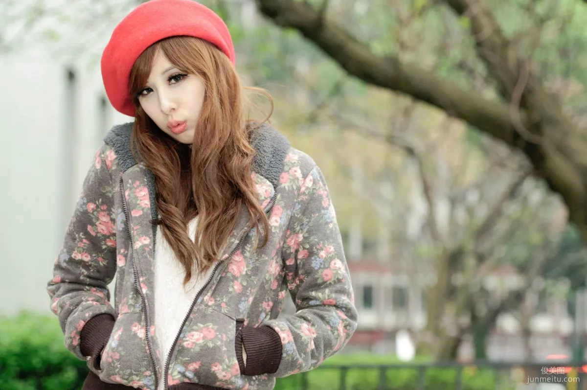 Taiwan Beauty Model Xiao Mi Kate su Fresh Street Snap Photo Set Pictures photo 49
