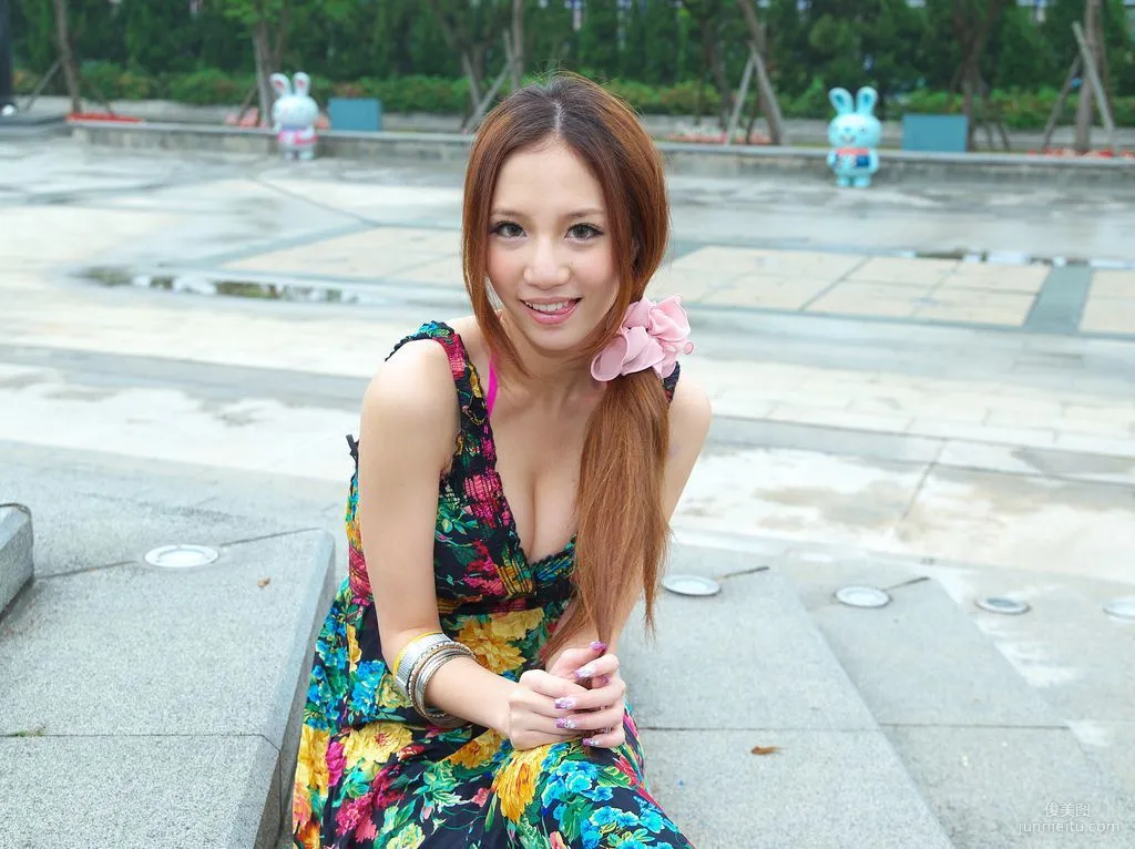 Taiwan Beauty Sunny Lin, Fresh Street Snap Series Photo Set photo 17