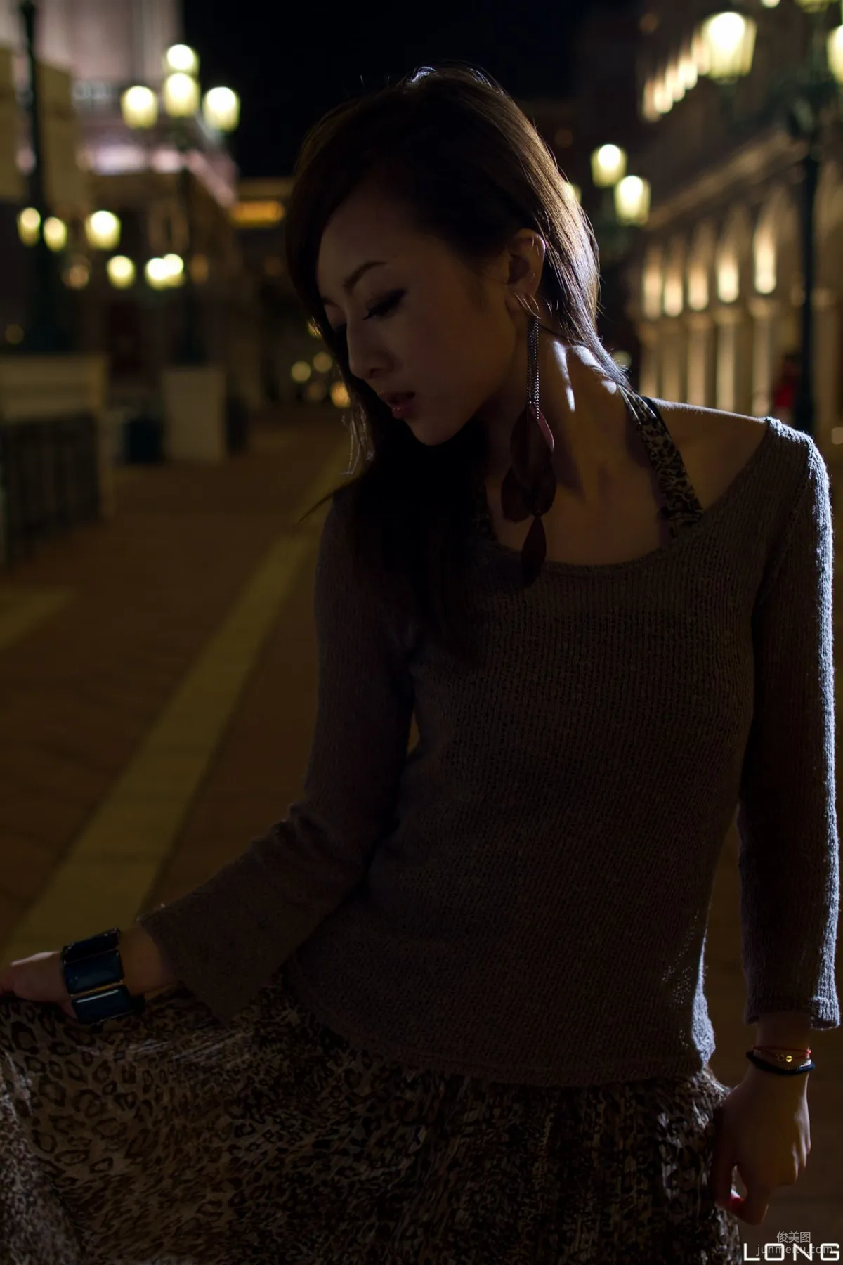Zhang Yunfei/Guozi MM "Hong Kong and Macau Trip" Long Dress Night Shoot Photo Set photo 33