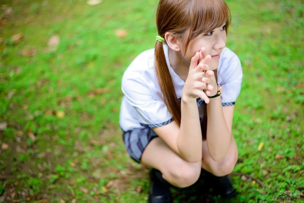 Taiwan Beauty Li Sixian Shilin Official Residence Sweet Outdoor Photo Set photo 19