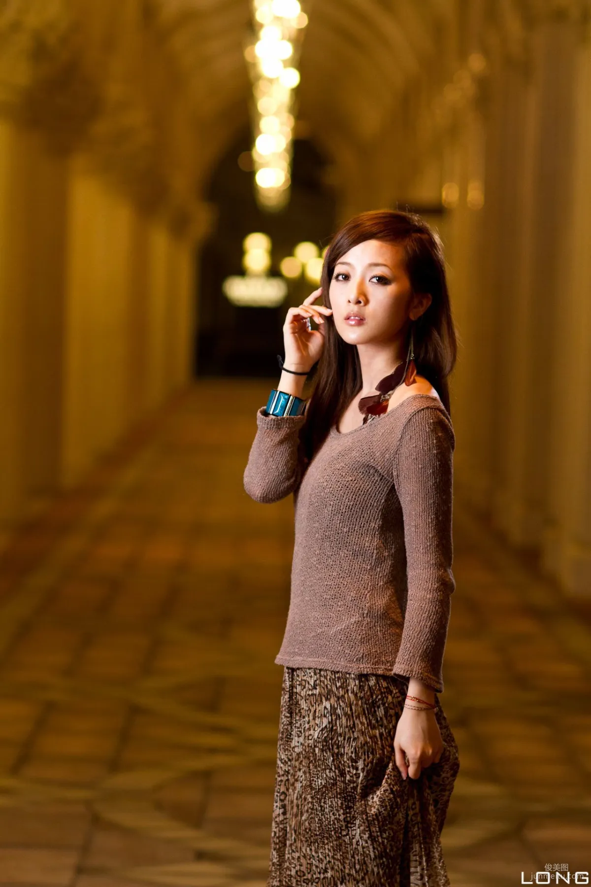 Zhang Yunfei/Guozi MM "Hong Kong and Macau Trip" Long Dress Night Shoot Photo Set photo 65