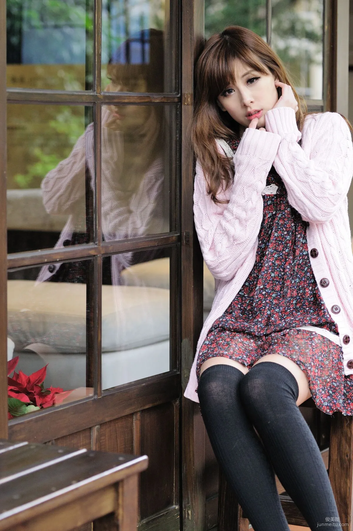 Taiwan Beauty Model Xiao Mi Kate su Fresh Street Snap Photo Set Pictures photo 16