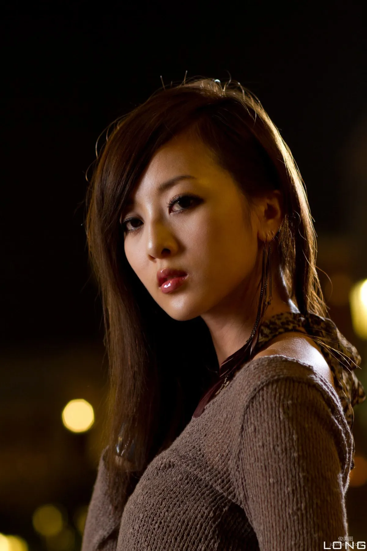 Zhang Yunfei/Guozi MM "Hong Kong and Macau Trip" Long Dress Night Shoot Photo Set photo 19