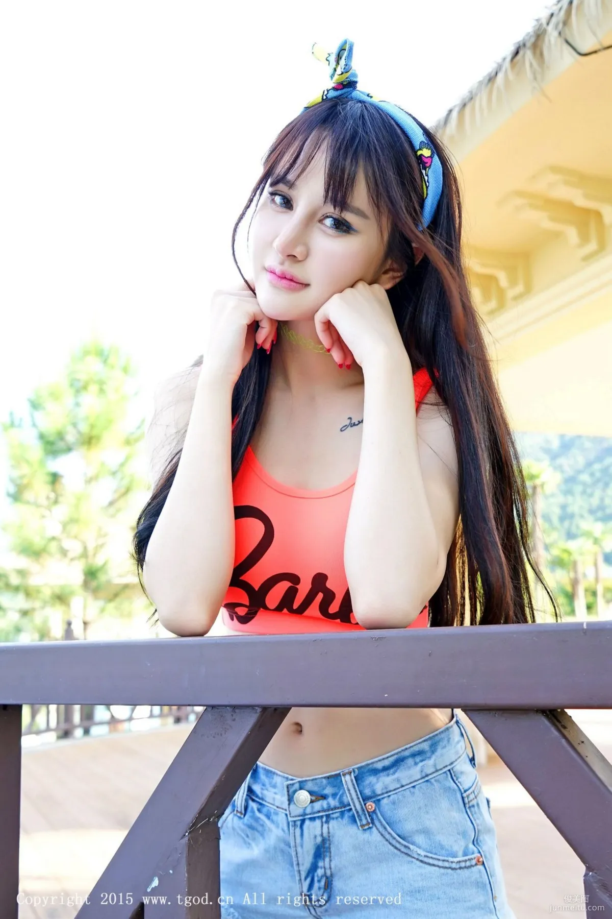 Cheryl Qingshu 'Yunman Travel Shoot' Hot Pants, Lace Series [TGOD] Photo Set photo 17