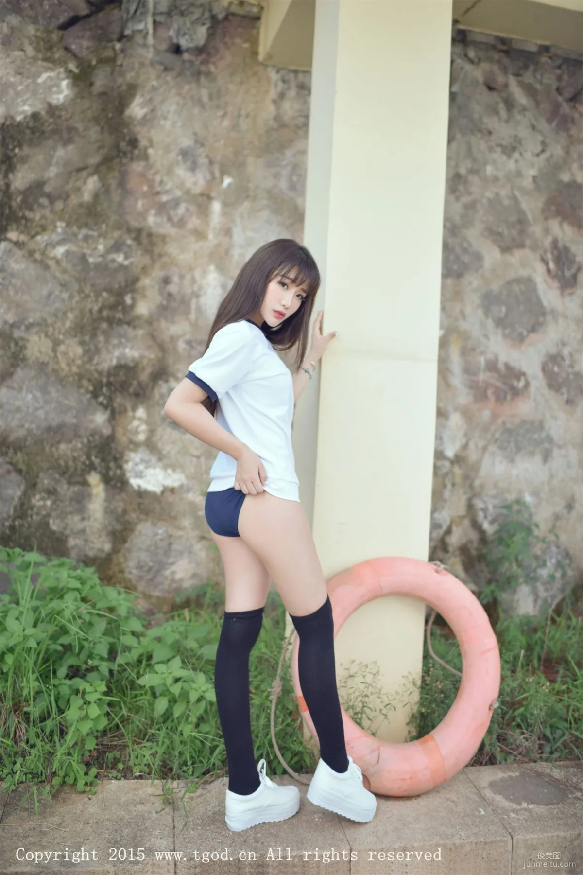 Akiki Zhu Ruomu, Yunman Travel Shoot, Gymnastics Suit and School Swimsuit Series [TGOD] Photo Set photo 21