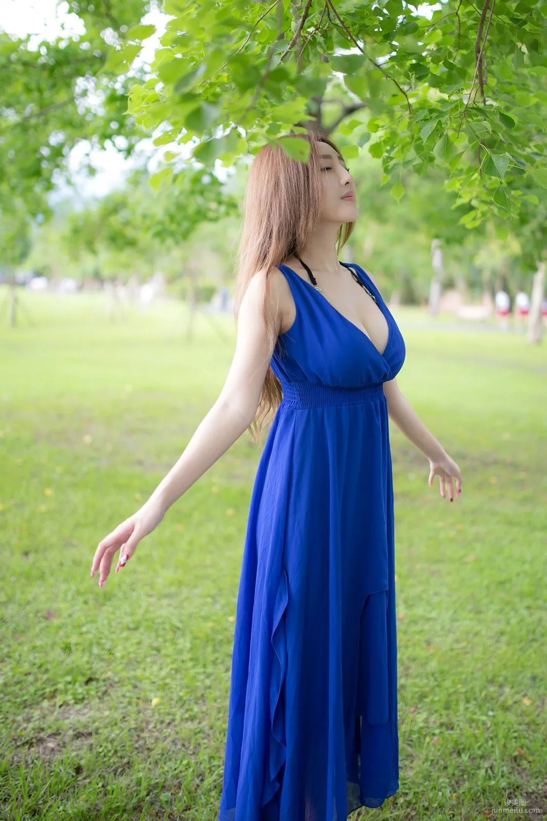 Taiwan Zhao Yun Syuan "Top Grade Blue Long Dress Goddess" Photo Set photo 24