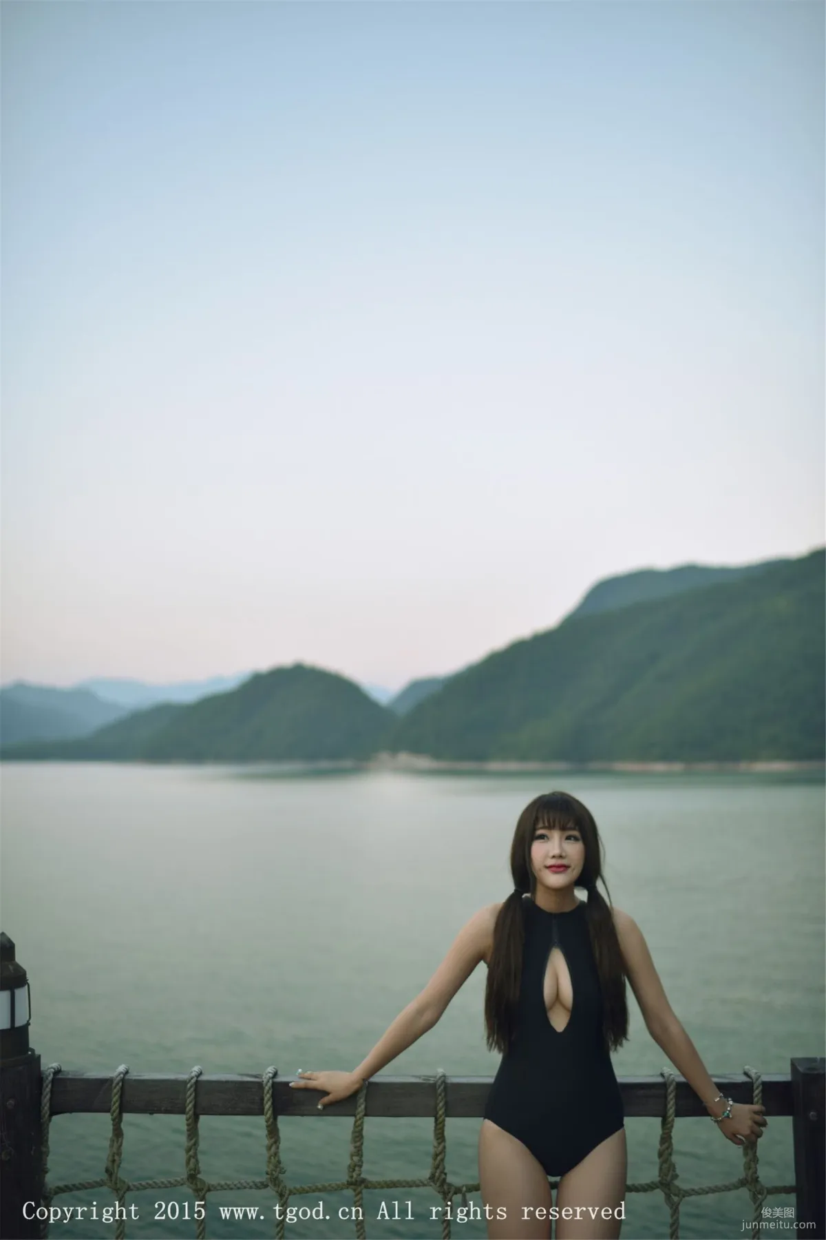 Akiki Zhu Ruomu, Yunman Travel Shoot, Gymnastics Suit and School Swimsuit Series [TGOD] Photo Set photo 47