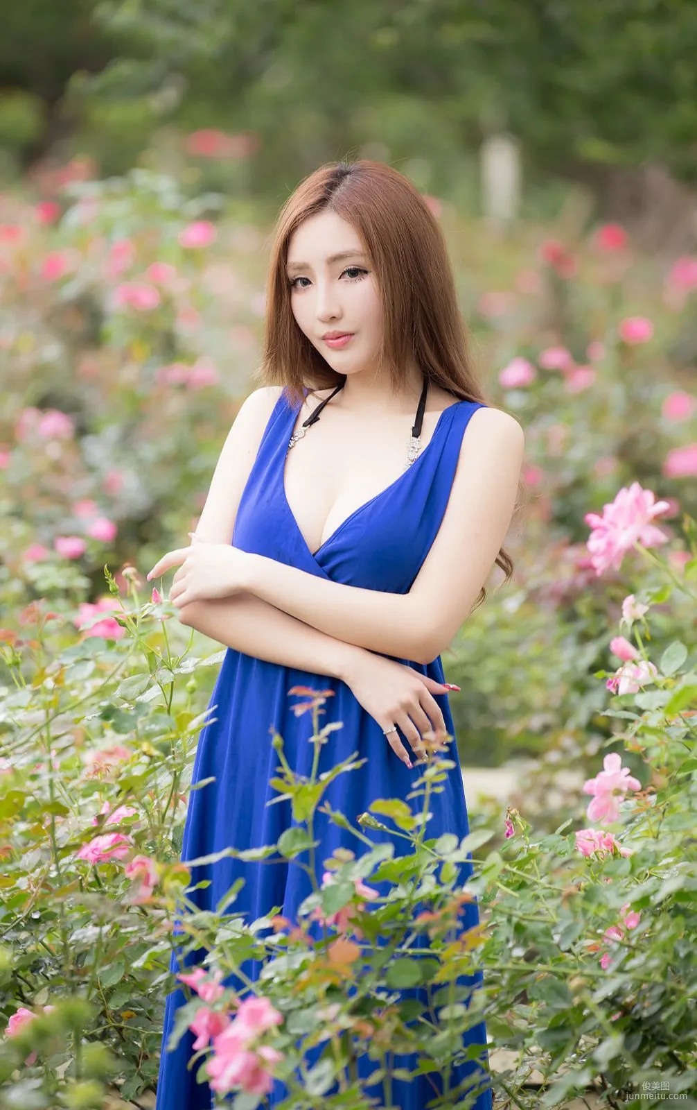 Taiwan Zhao Yun Syuan "Top Grade Blue Long Dress Goddess" Photo Set photo 79