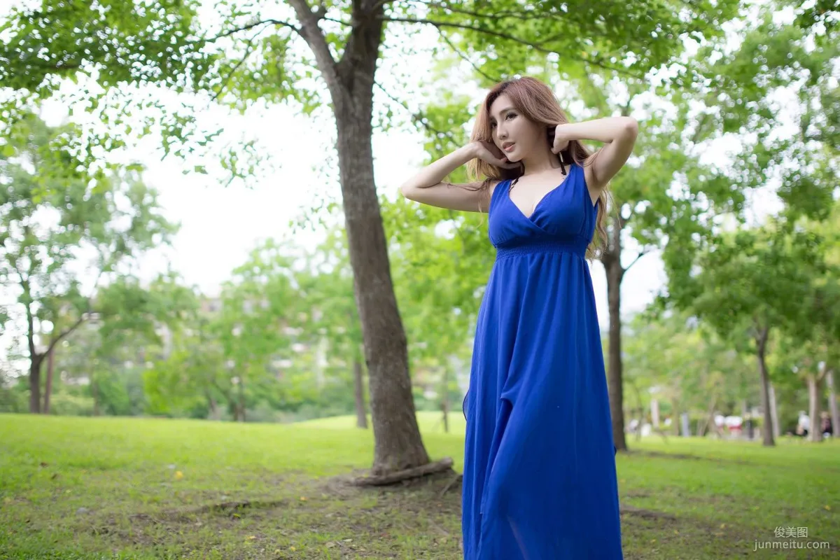 Taiwan Zhao Yun Syuan "Top Grade Blue Long Dress Goddess" Photo Set photo 75