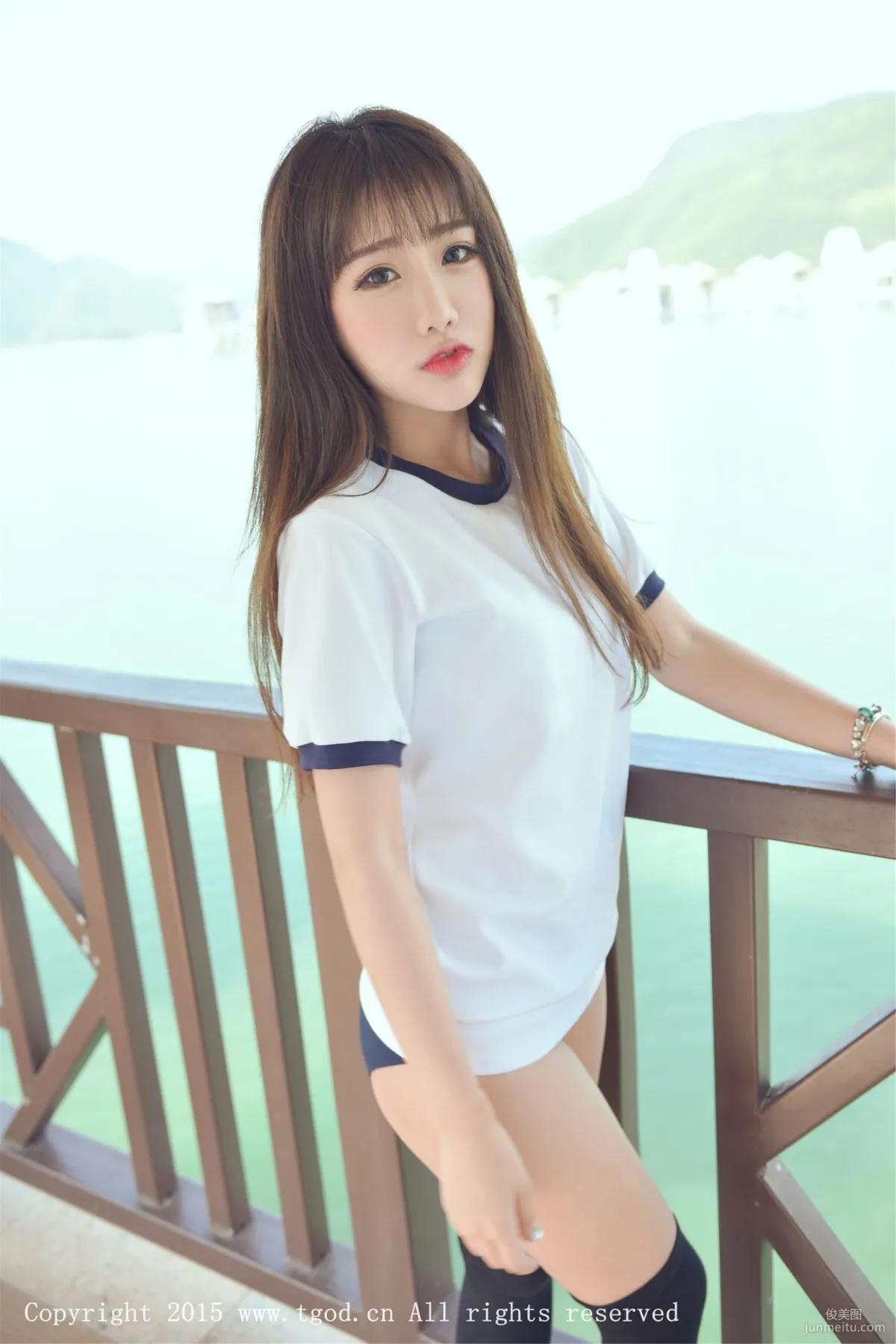 Akiki Zhu Ruomu, Yunman Travel Shoot, Gymnastics Suit and School Swimsuit Series [TGOD] Photo Set photo 4