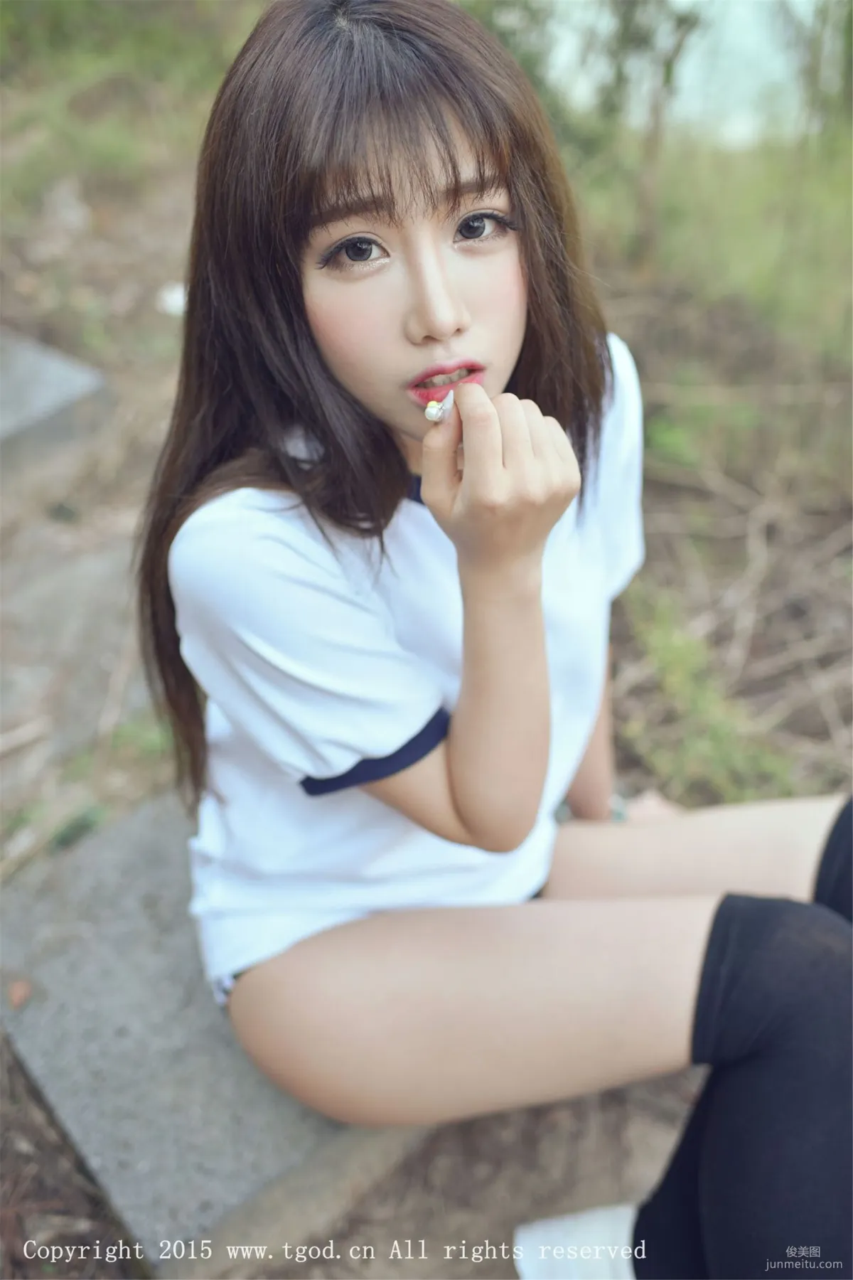 Akiki Zhu Ruomu, Yunman Travel Shoot, Gymnastics Suit and School Swimsuit Series [TGOD] Photo Set photo 34