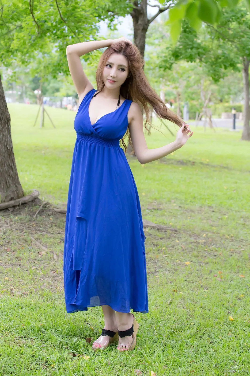 Taiwan Zhao Yun Syuan "Top Grade Blue Long Dress Goddess" Photo Set photo 14