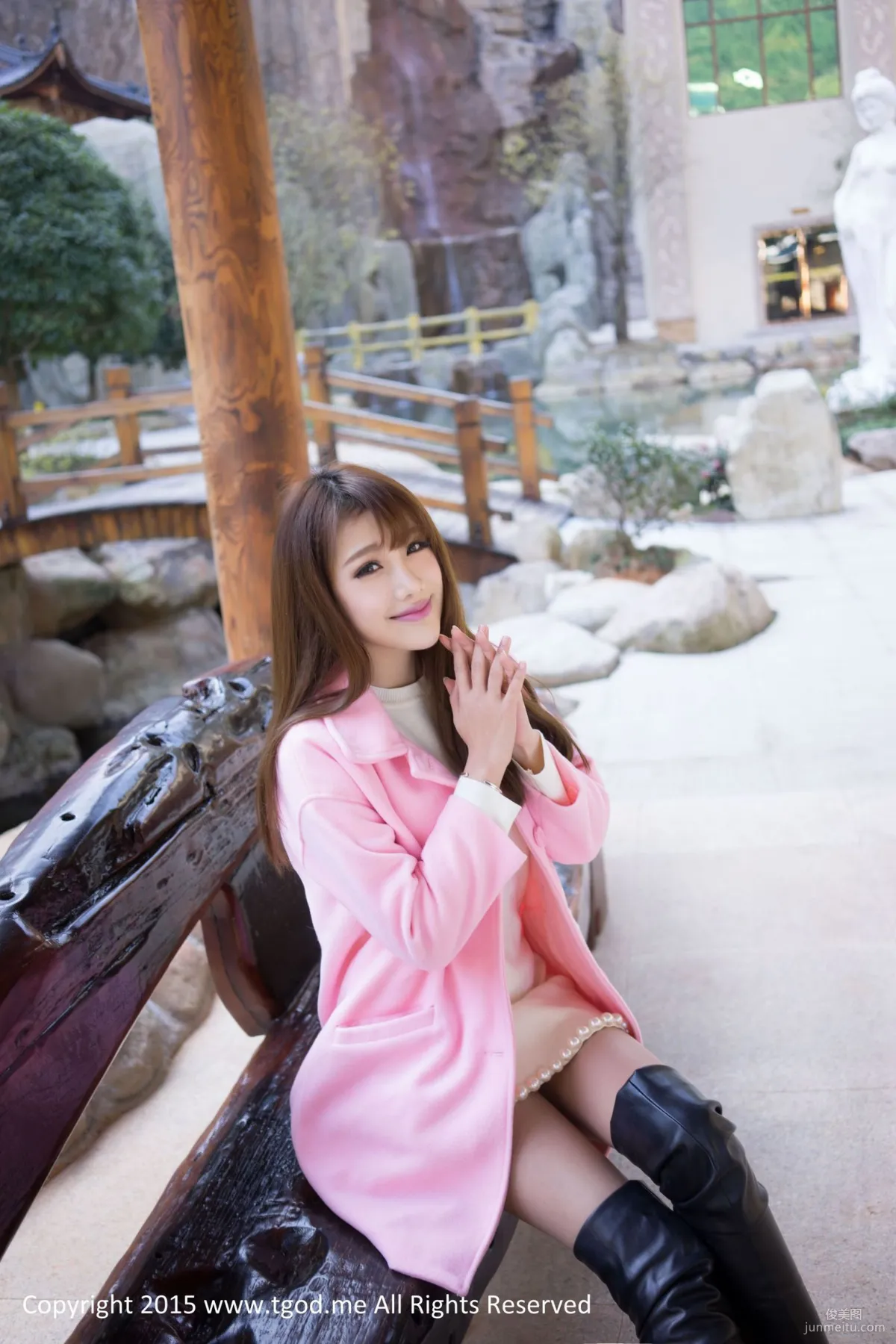 Akiki Zhu Ruomu 《Goddess Arrives》 Wuyi Niutoushan Hot Spring [TGOD] Photo Set photo 6