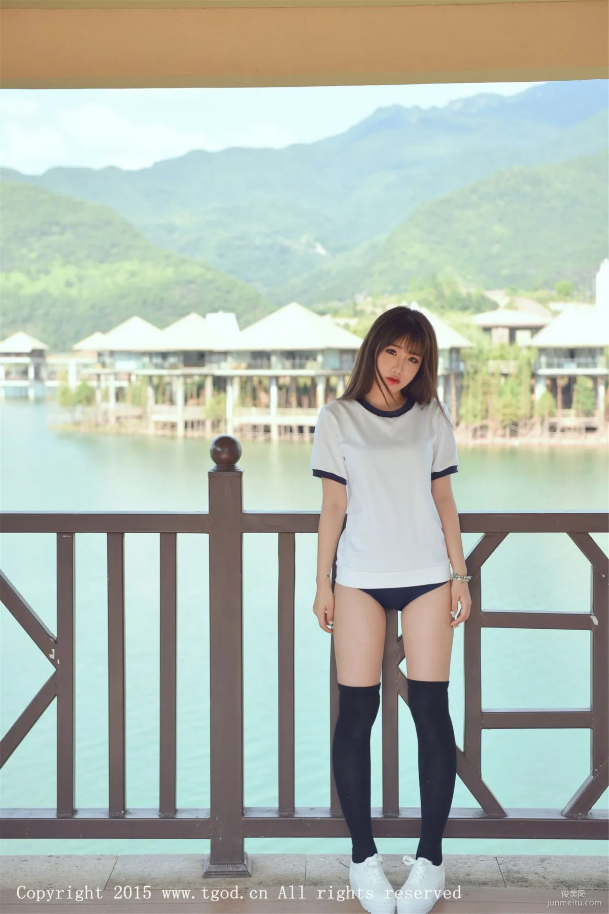Akiki Zhu Ruomu, Yunman Travel Shoot, Gymnastics Suit and School Swimsuit Series [TGOD] Photo Set photo 1