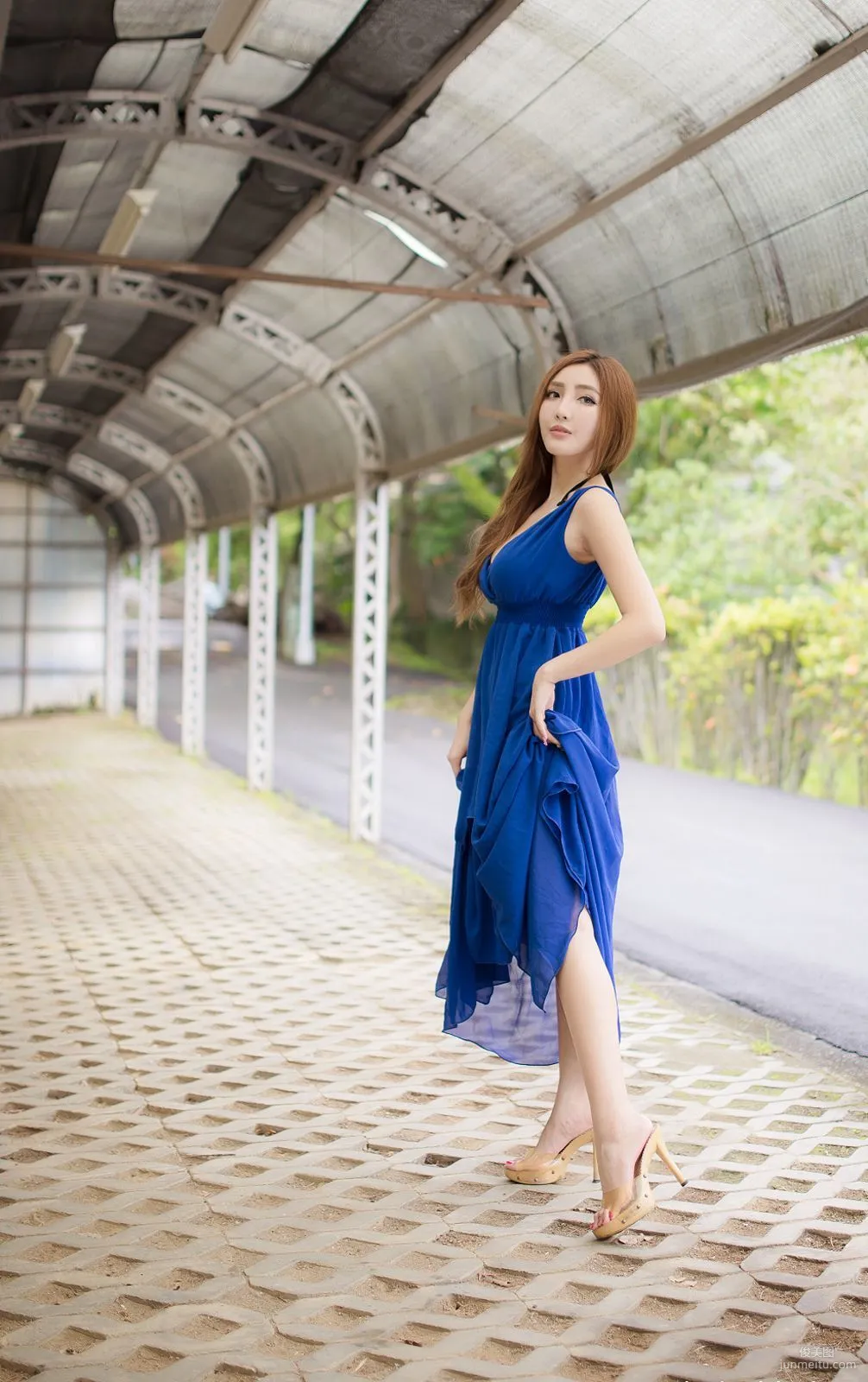 Taiwan Zhao Yun Syuan "Top Grade Blue Long Dress Goddess" Photo Set photo 99