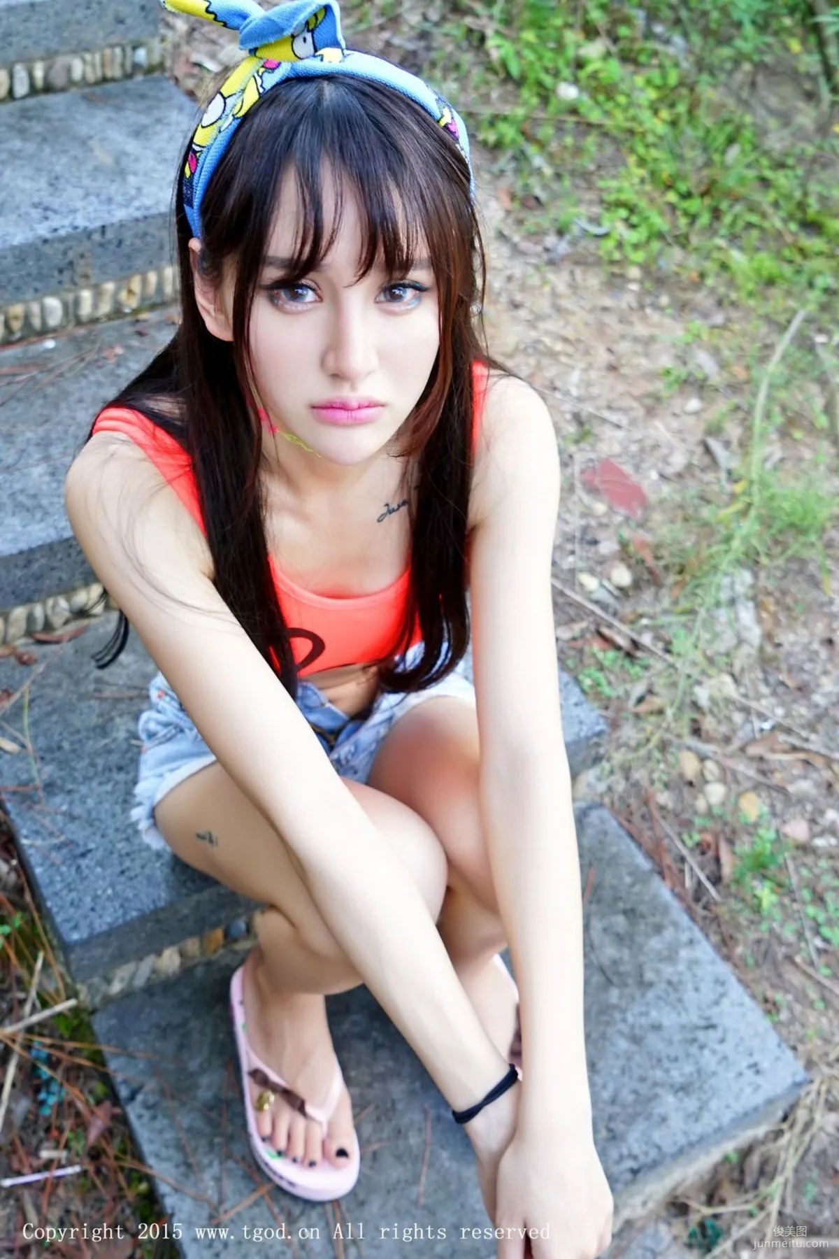 Cheryl Qingshu 'Yunman Travel Shoot' Hot Pants, Lace Series [TGOD] Photo Set photo 15