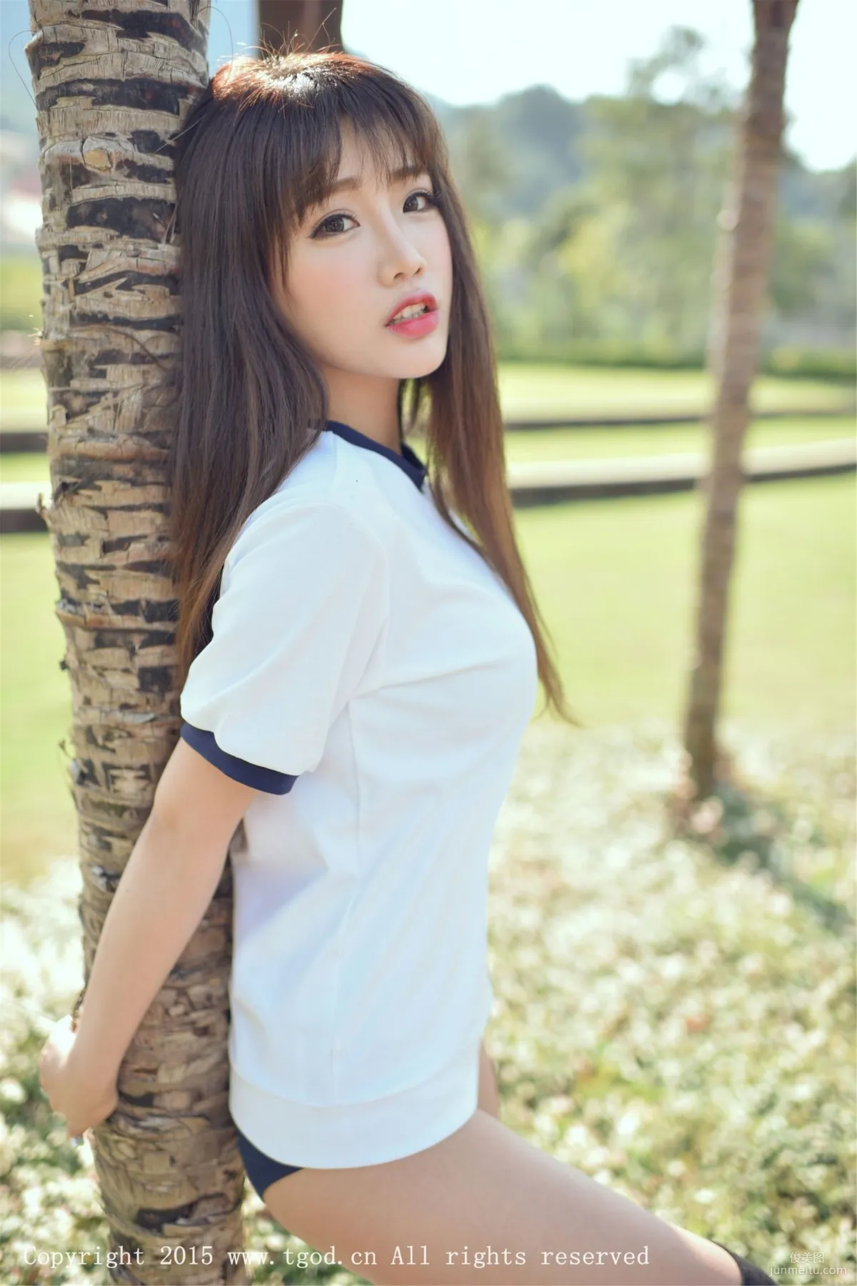 Akiki Zhu Ruomu, Yunman Travel Shoot, Gymnastics Suit and School Swimsuit Series [TGOD] Photo Set photo 12