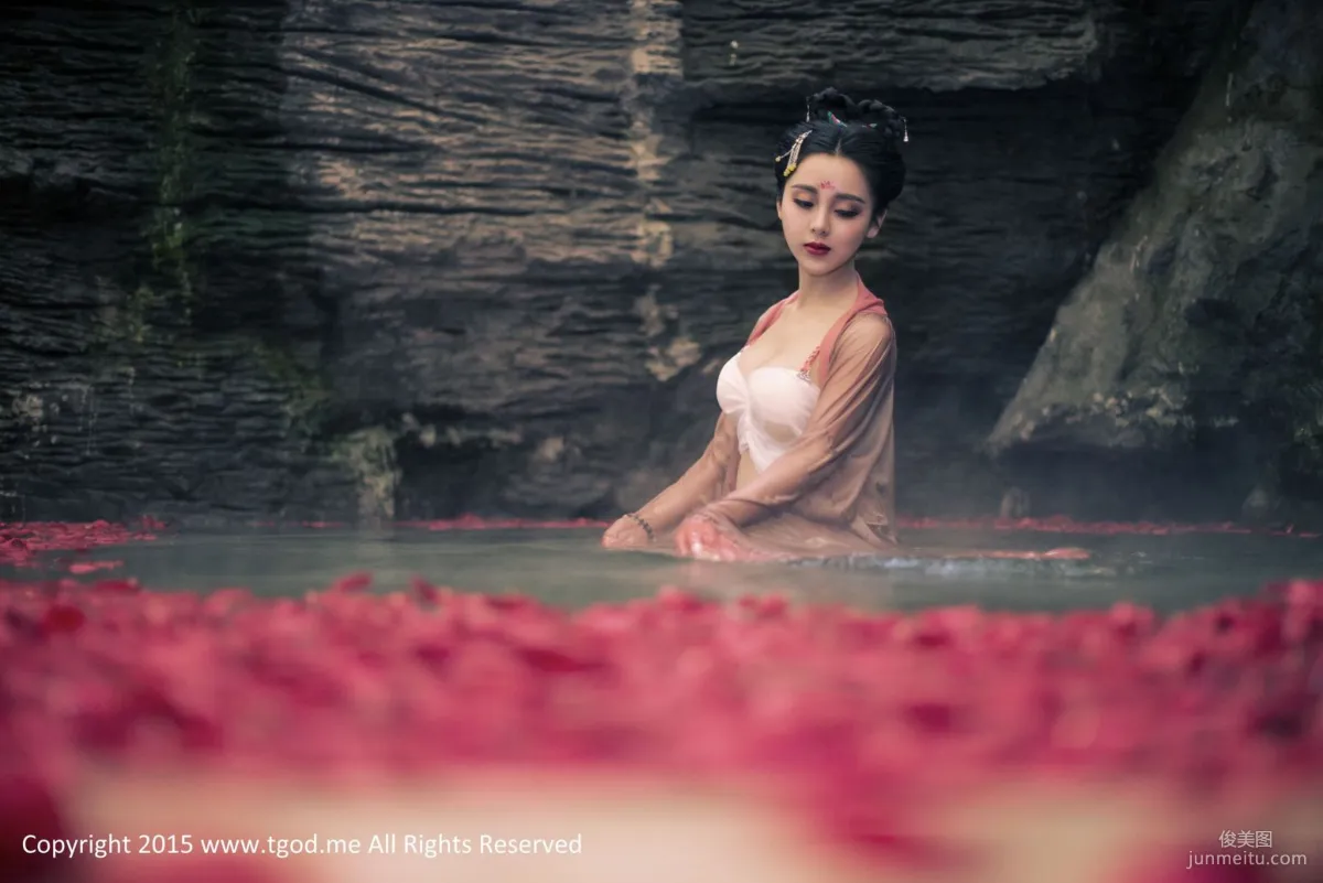 Liang Jingying, Li Ke Goddess Arrives Emeishan Hongzhushan Hot Spring Wu Meiniang Legend [TGOD] Photo Set photo 52